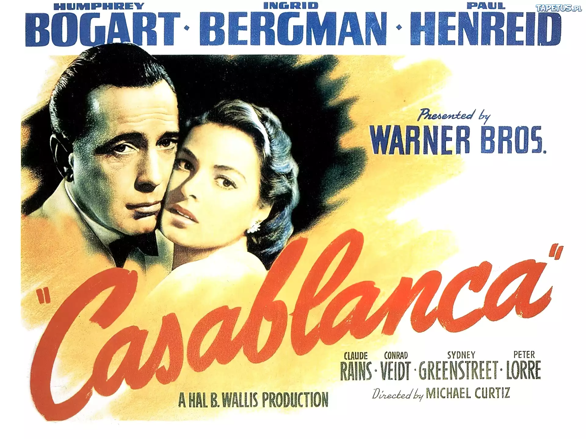 Casablanca, Humphrey Bogart, Ingrid Bergman, napisy