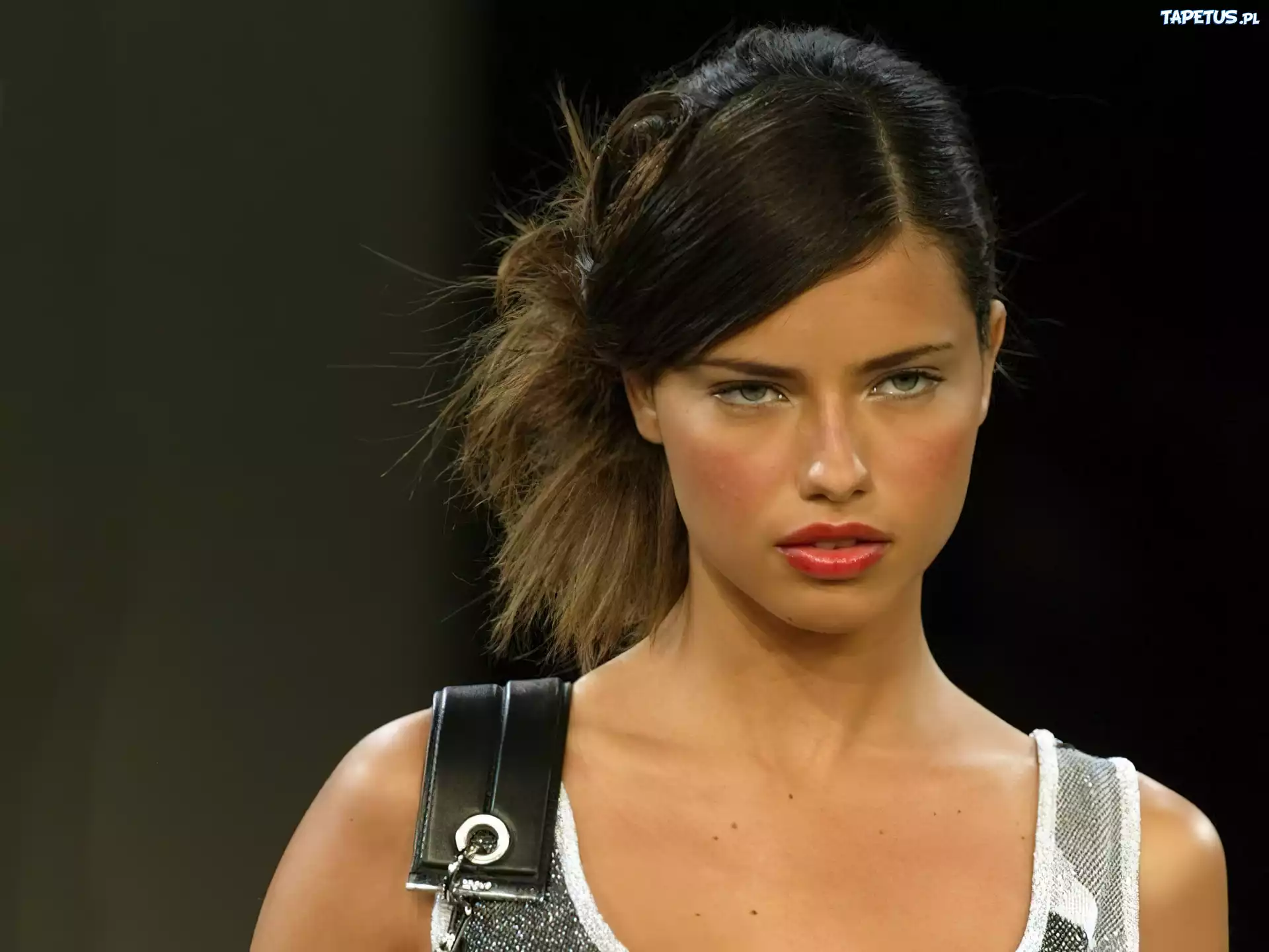 Adriana Lima, srebrny top