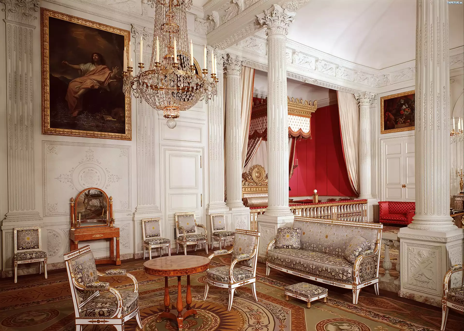 Pokój, W, Zamku, Versailles, Francja