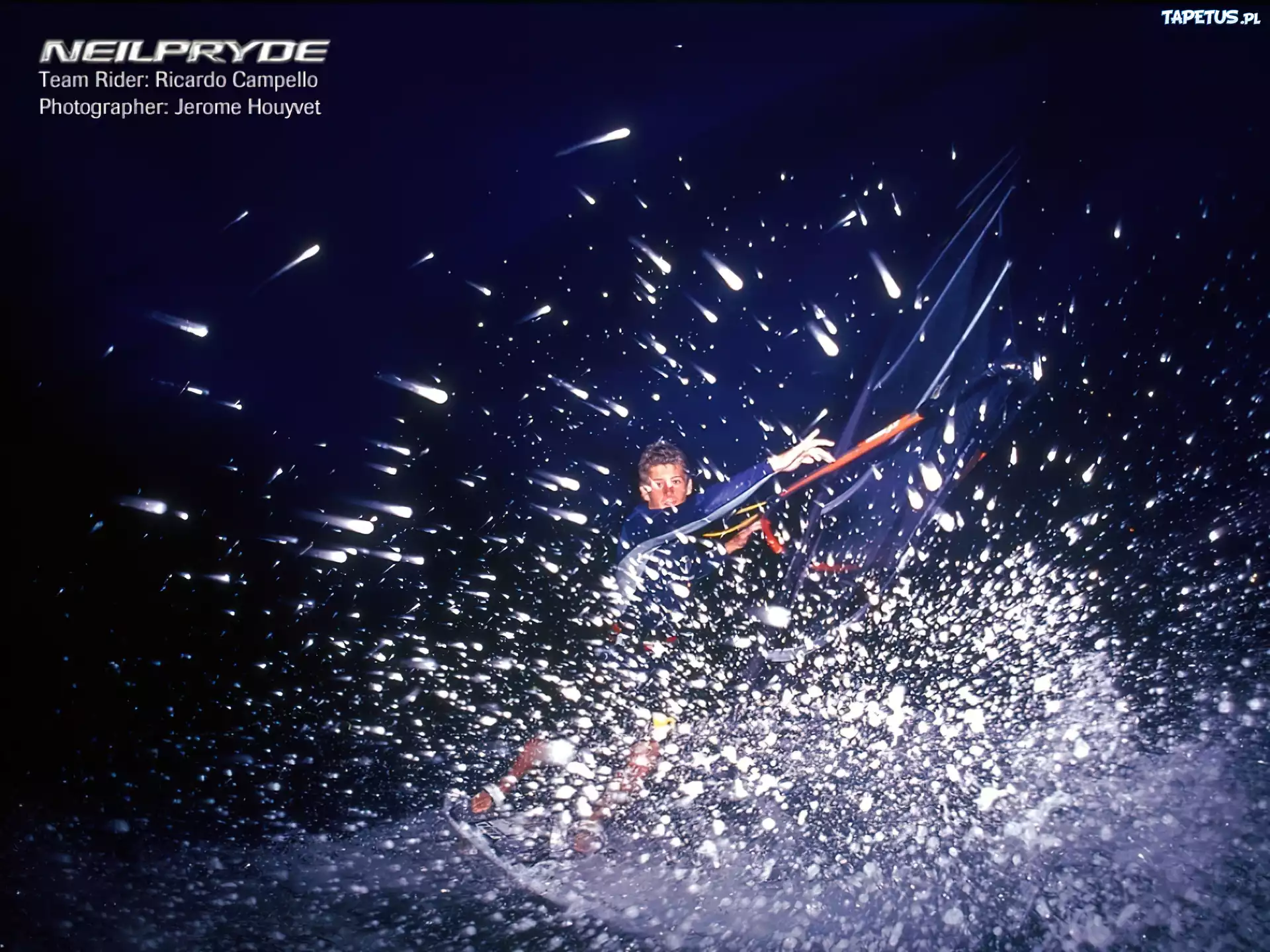 Windsurfing,deska, żagiel