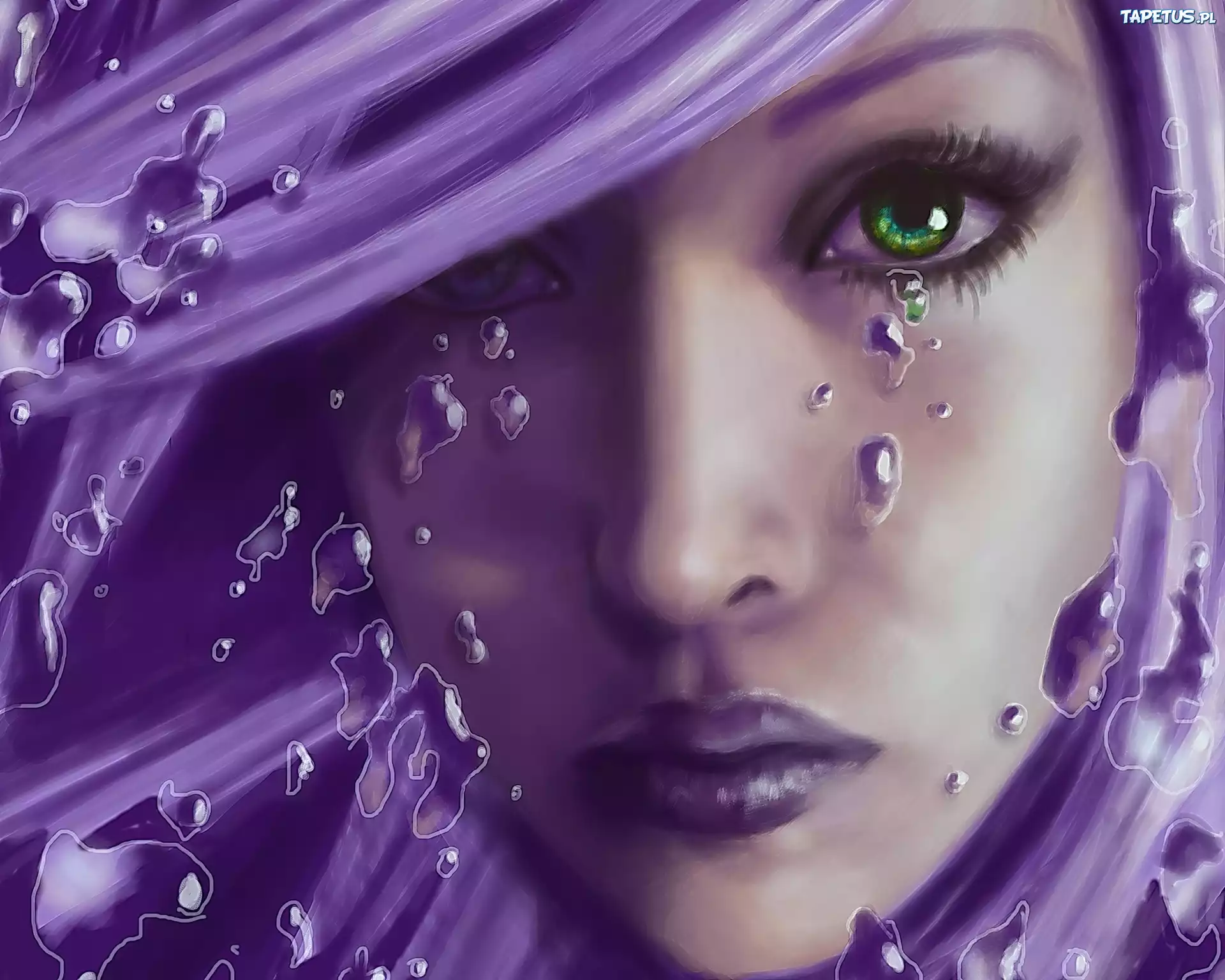 Kobieta, Lila, Grafika