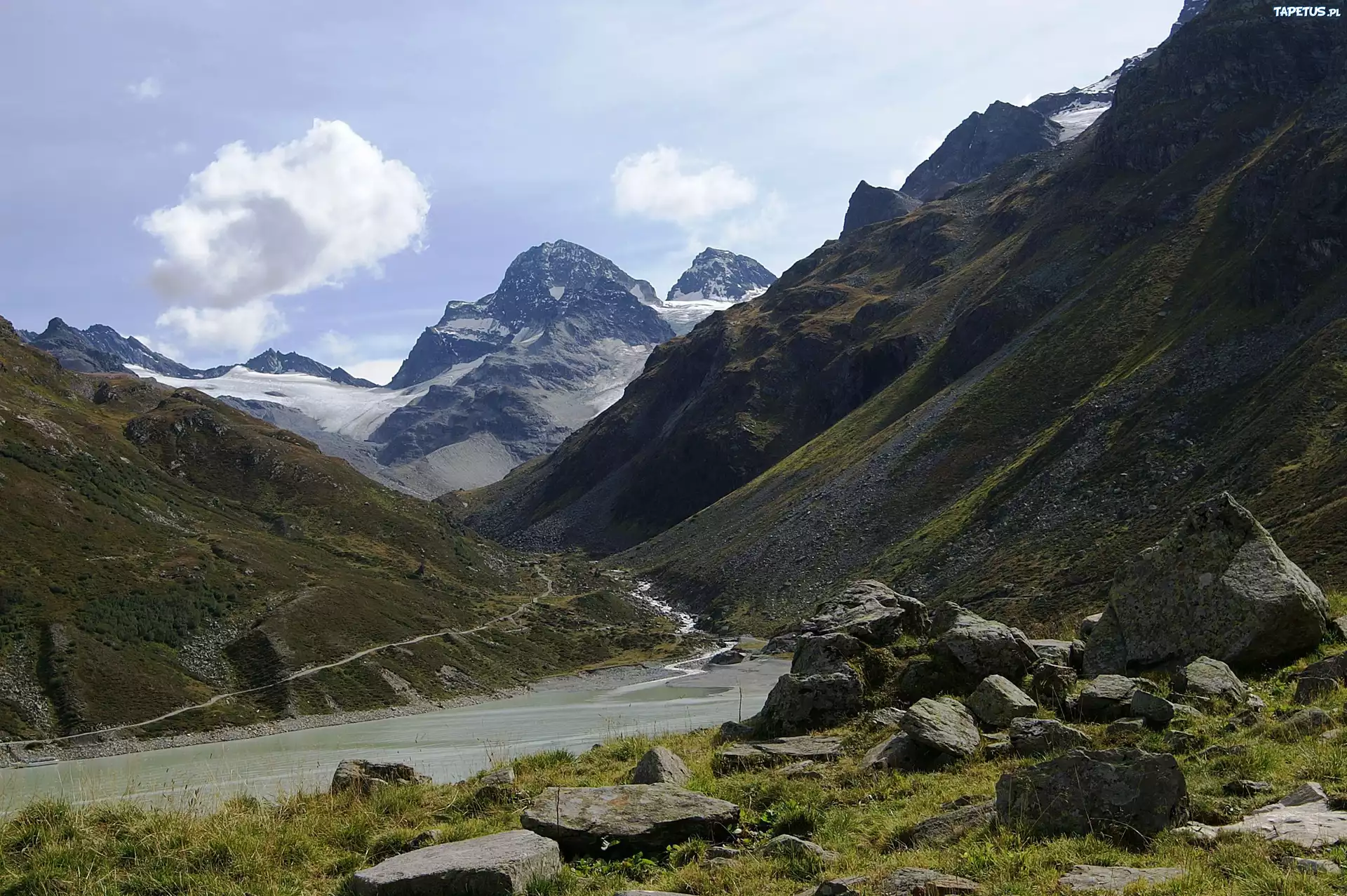 Piz Buin, Austria, Góry, Kamienie