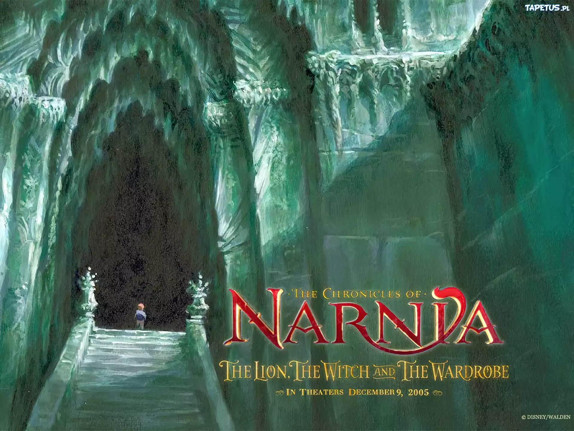 The Chronicles Of Narnia, zamek, dziecko, schody, napis