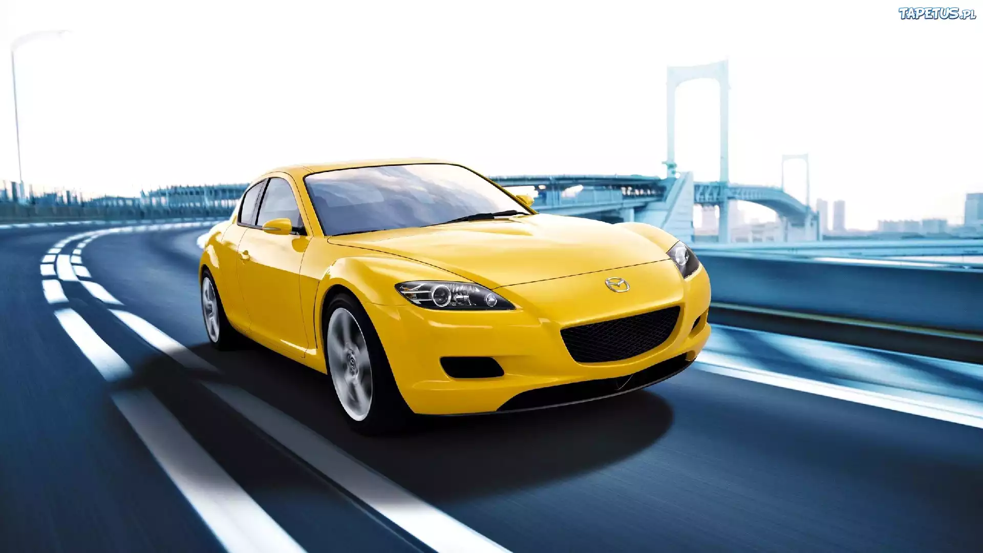 Żółta, Mazda, RX