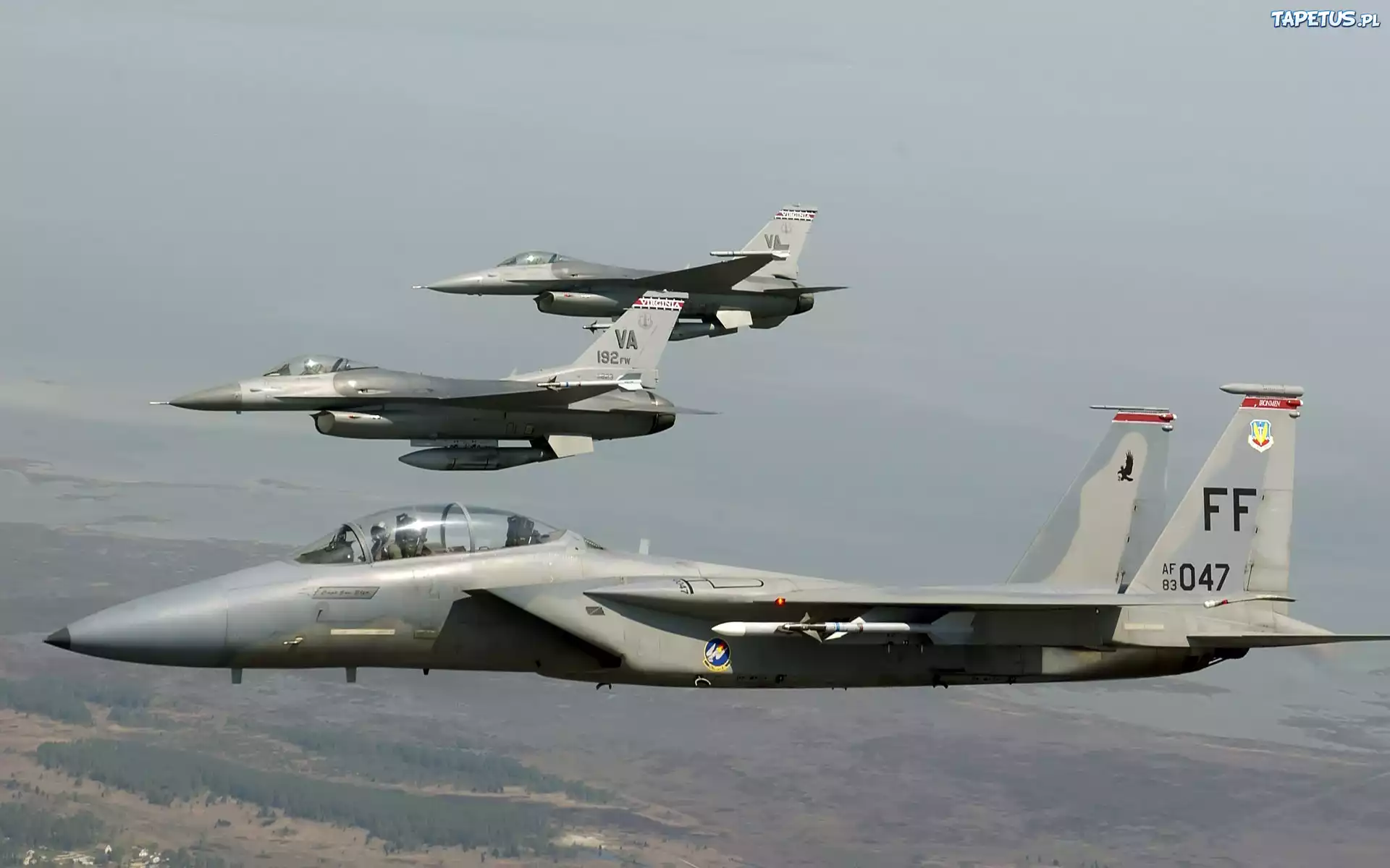 Myśliwce, F-16, Niebo