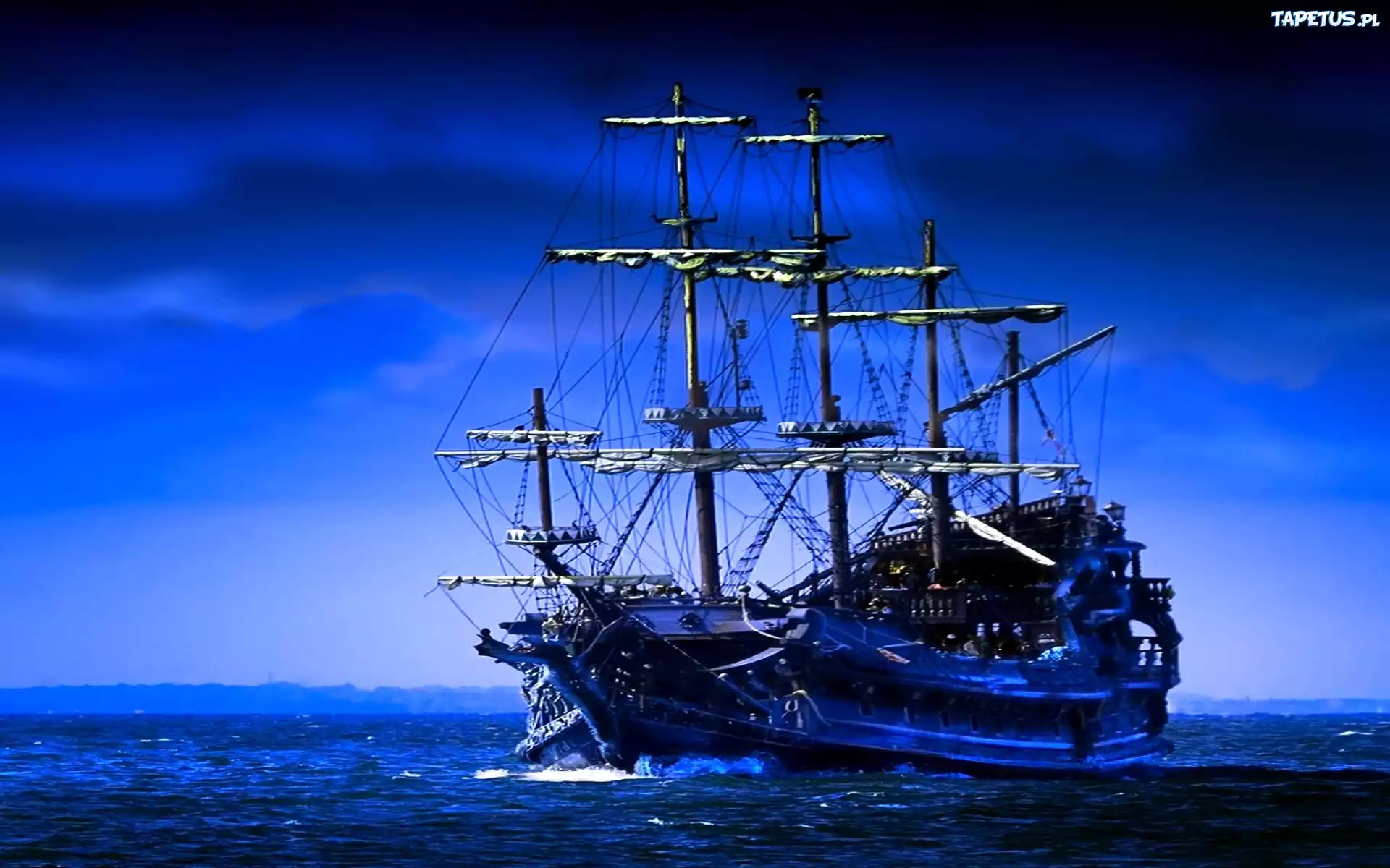 пиратский корабль с парусами загрузить