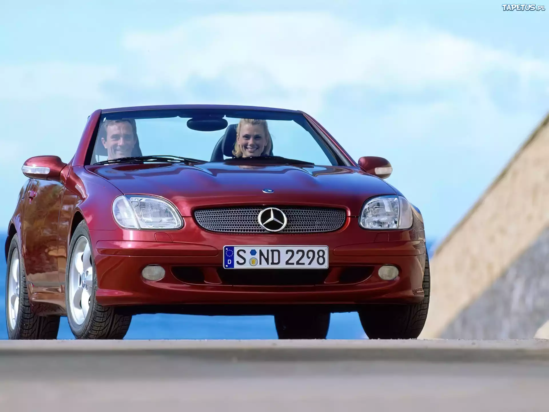 Mercedes, Bordowa, SLK