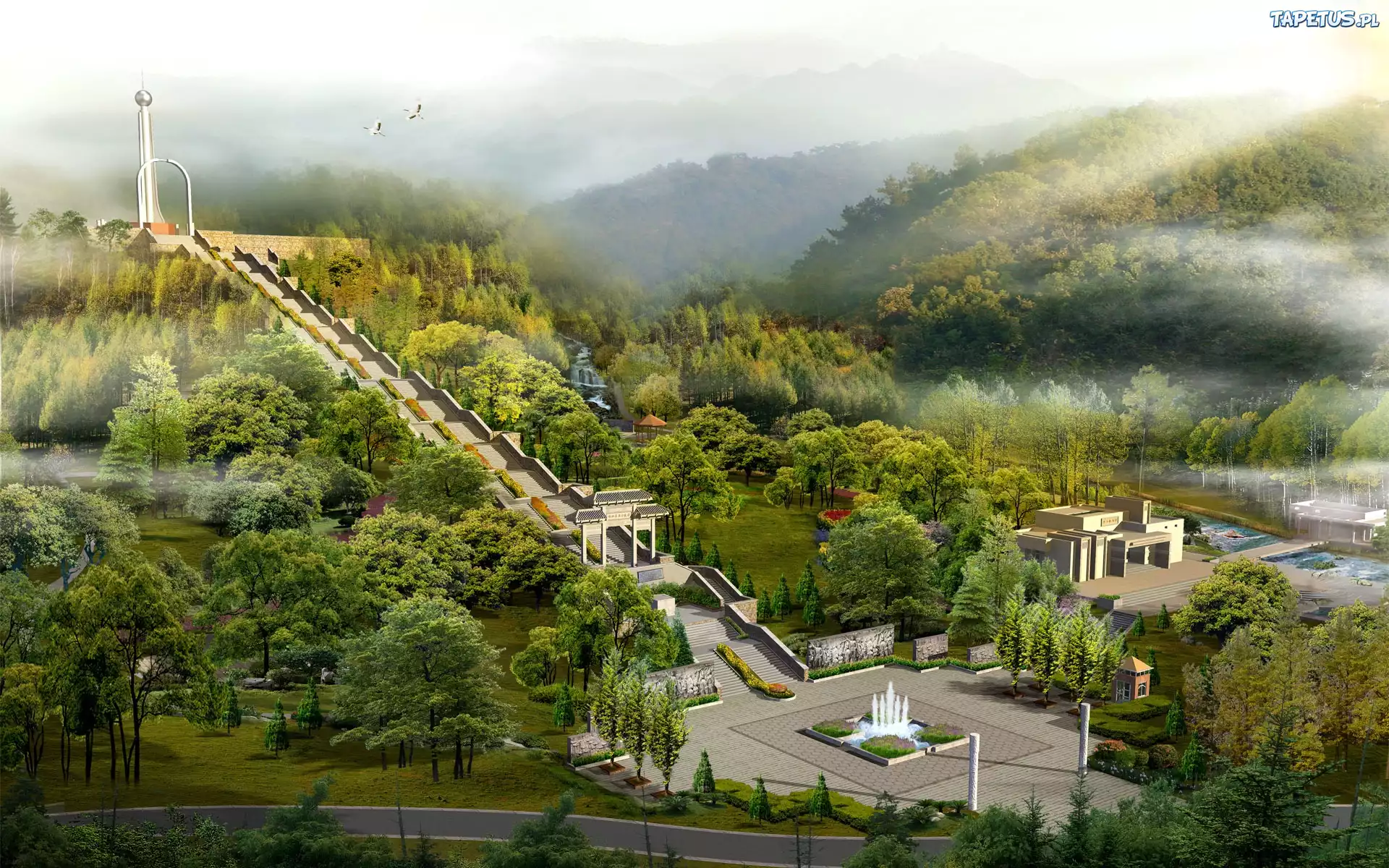 Grafika, Fantasy, Park