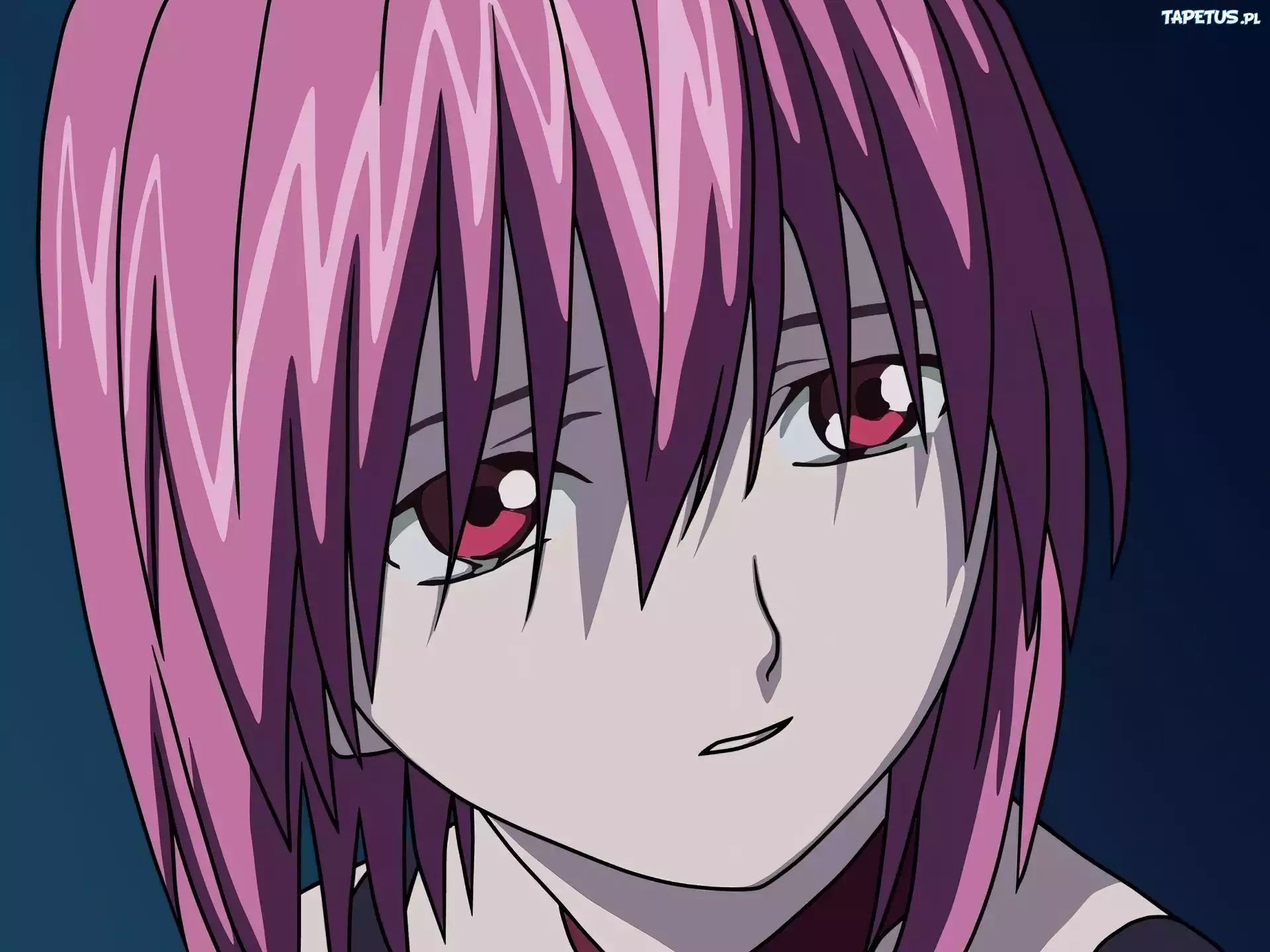 Elfen Lied, oczy, twarz, dziewczynka