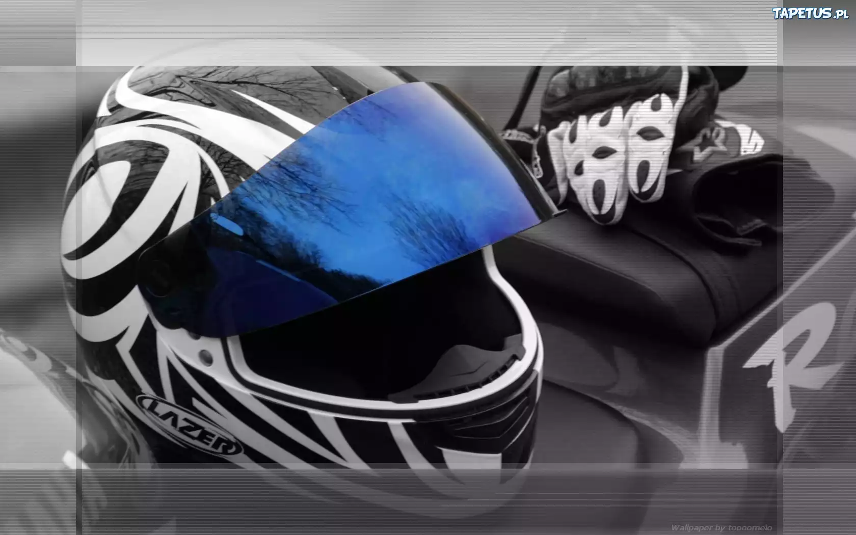 Motocykl, Kask, Nitro