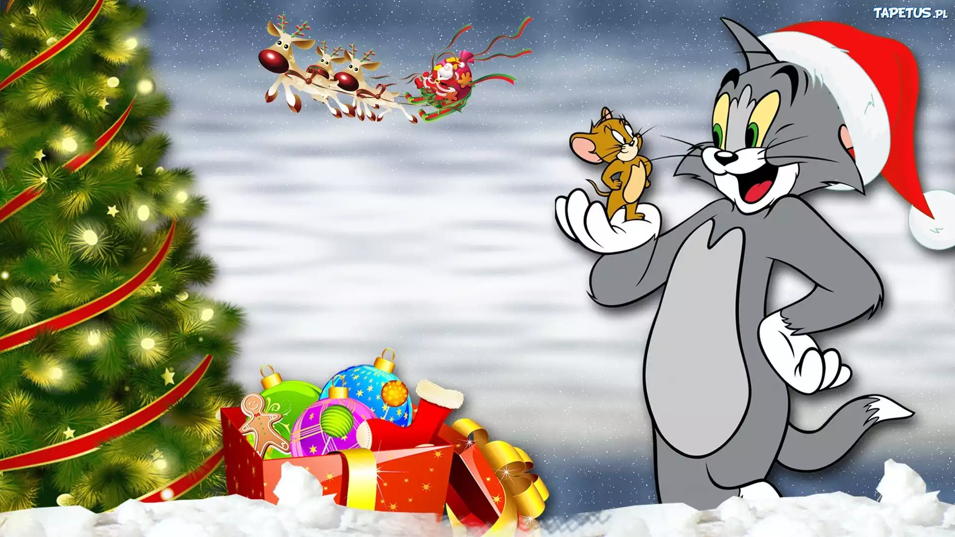 Choinka, Prezenty, Tom, I, Jerry