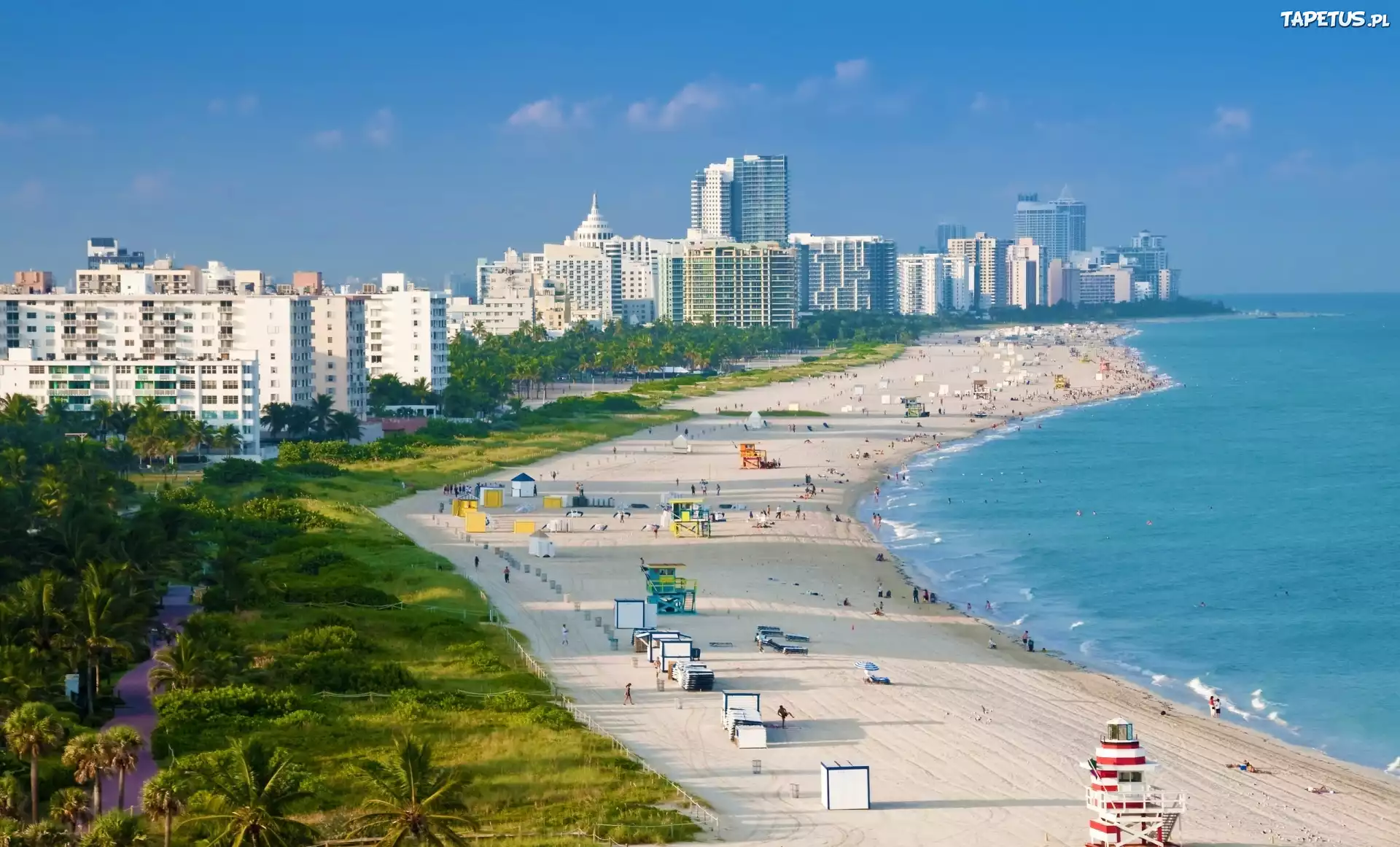 Panorama, Miasta, Miami, Floryda