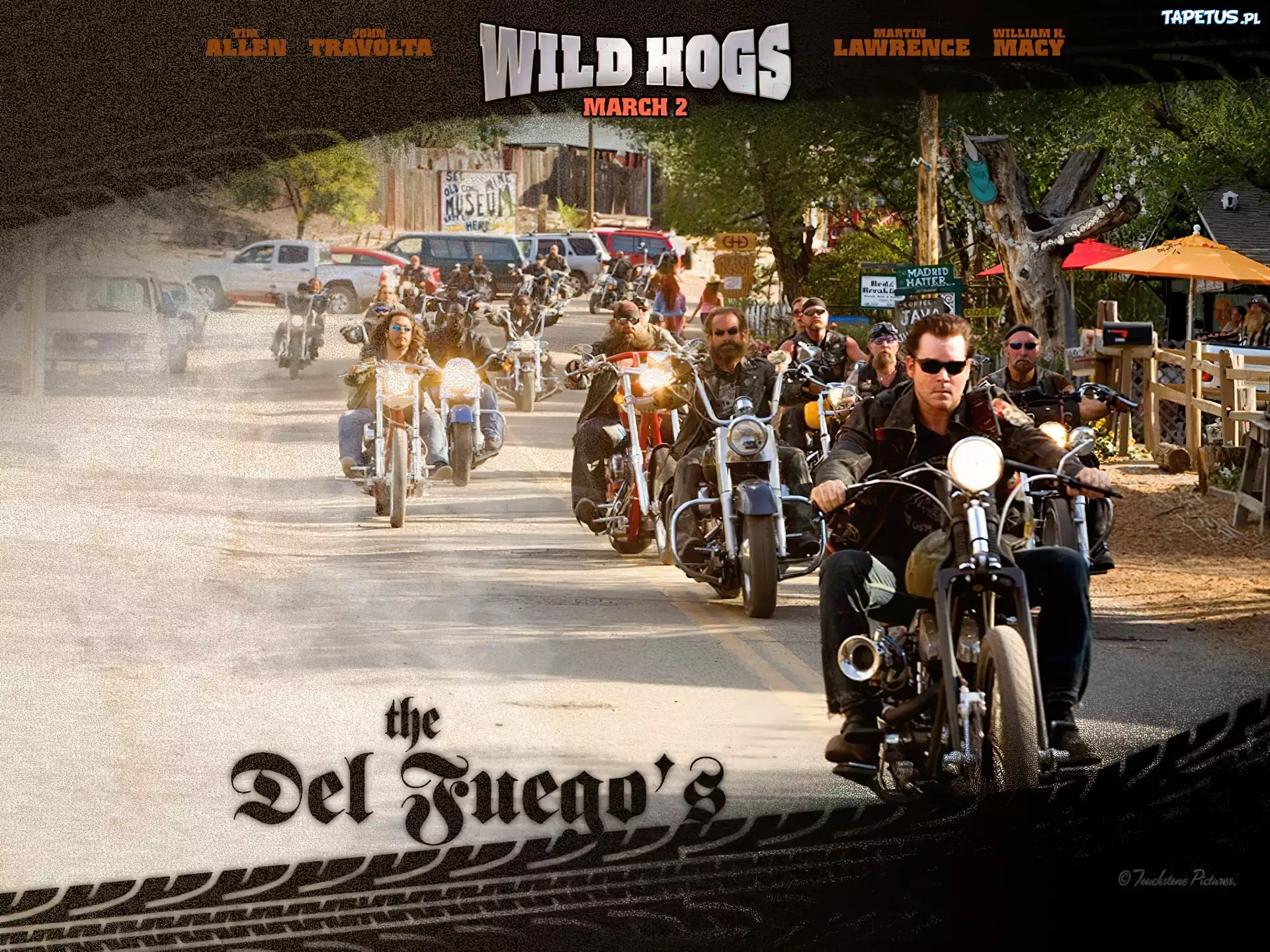 Wild Hogs, gang, ulica, harleye