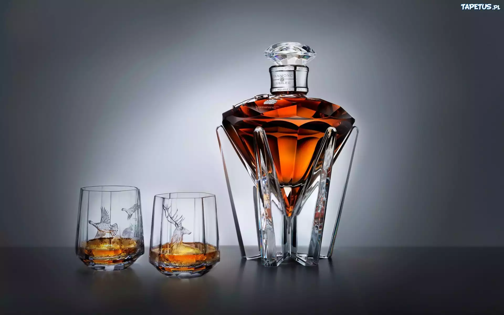 Whisky, Diamond Jubilee, Szklaneczki