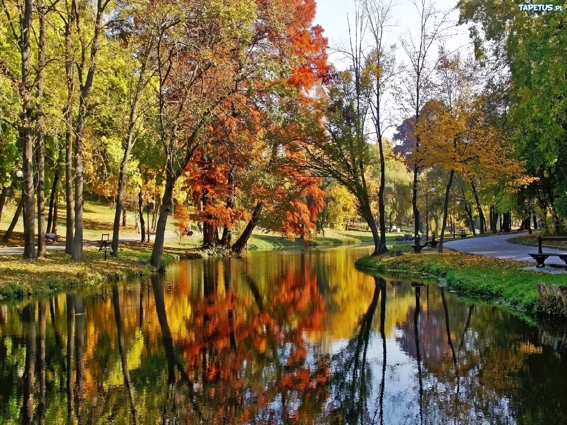 Park, Rzeczka, Jesien