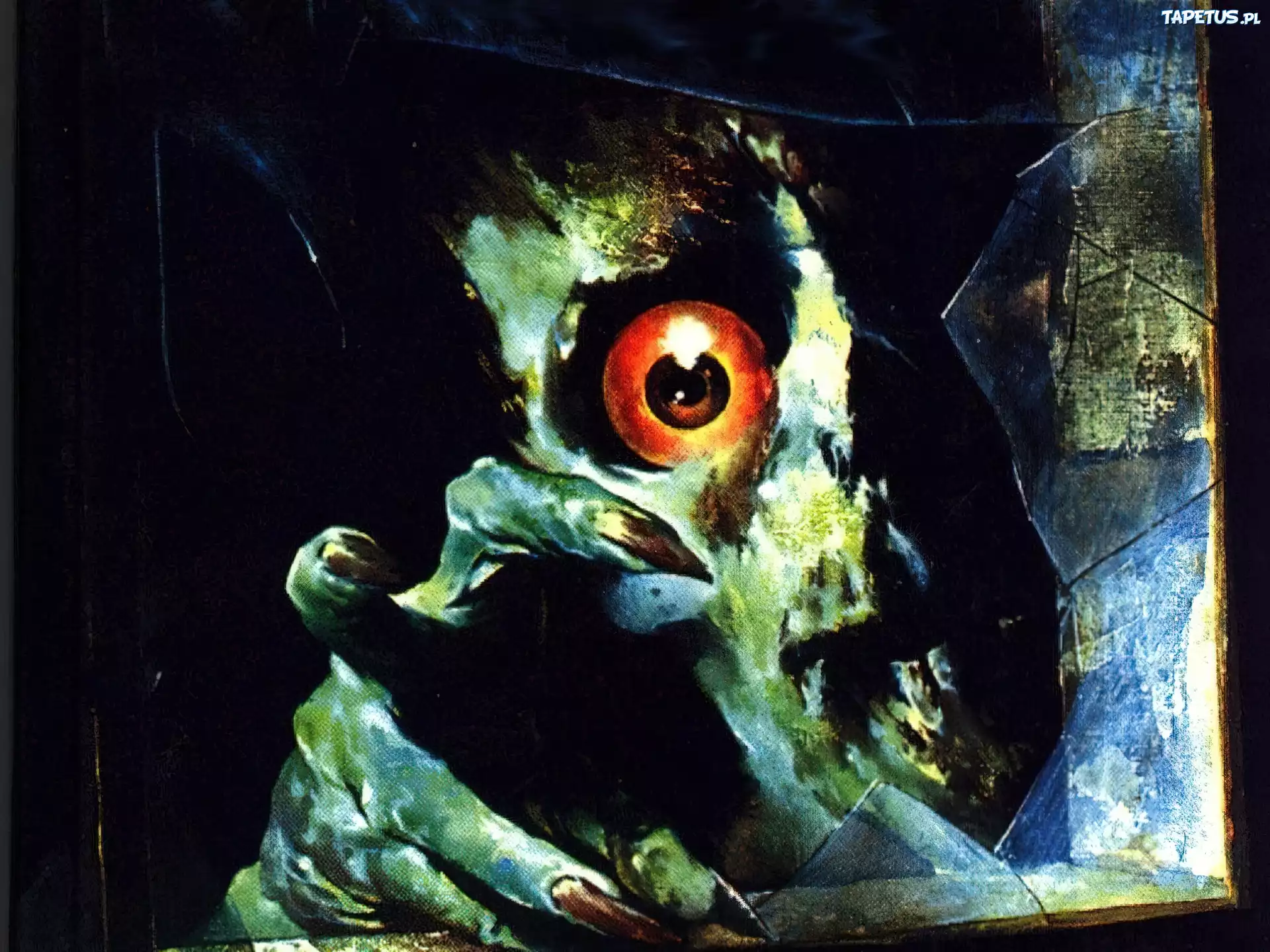 Halloween,wampir, oko