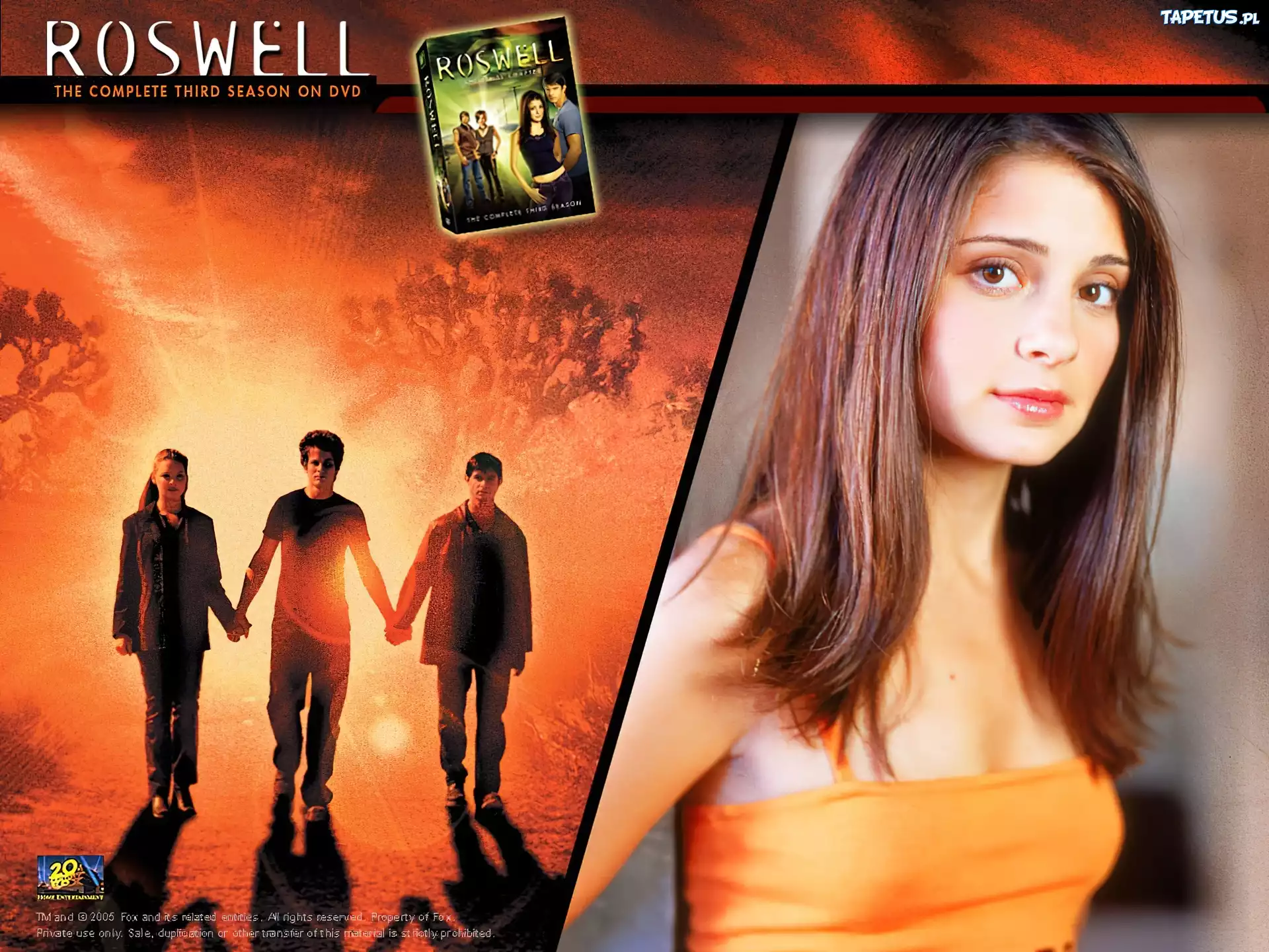 Roswell, kobieta, sukienka, postacie