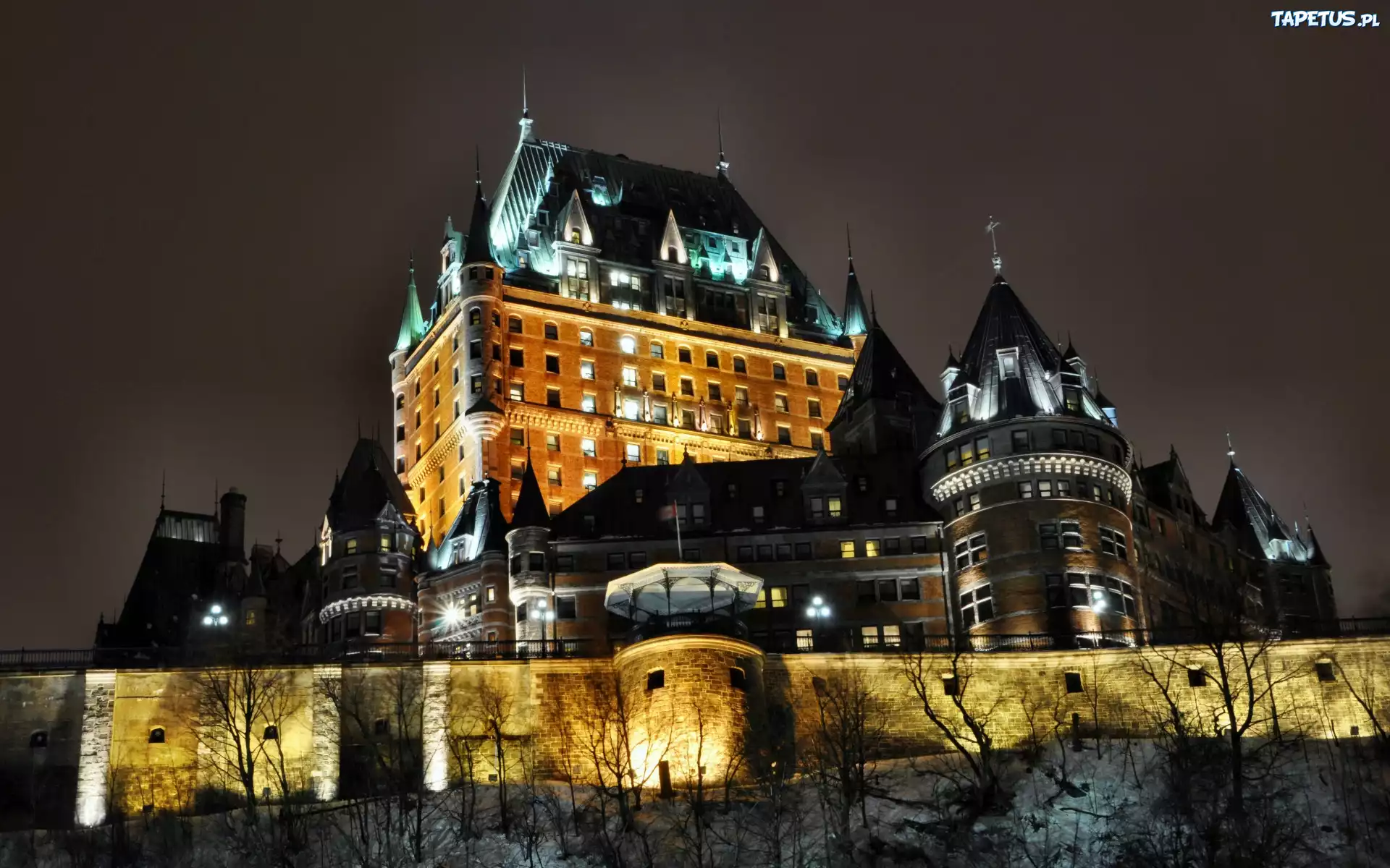 Hotel, Zamek, Chateau Frontenac, Quebek, Kanada