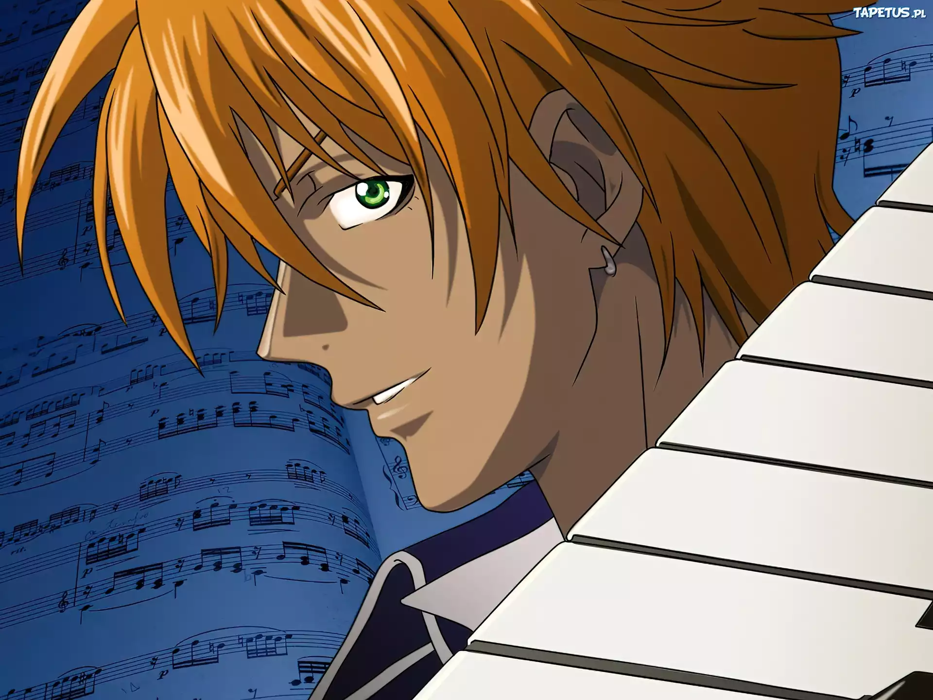 Meine Liebe, pianino, twarz