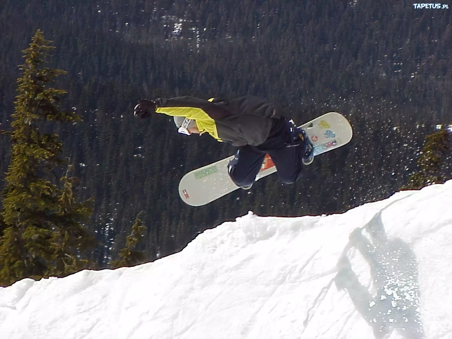 Snowbording,deska ,śnieg,snowboardzista