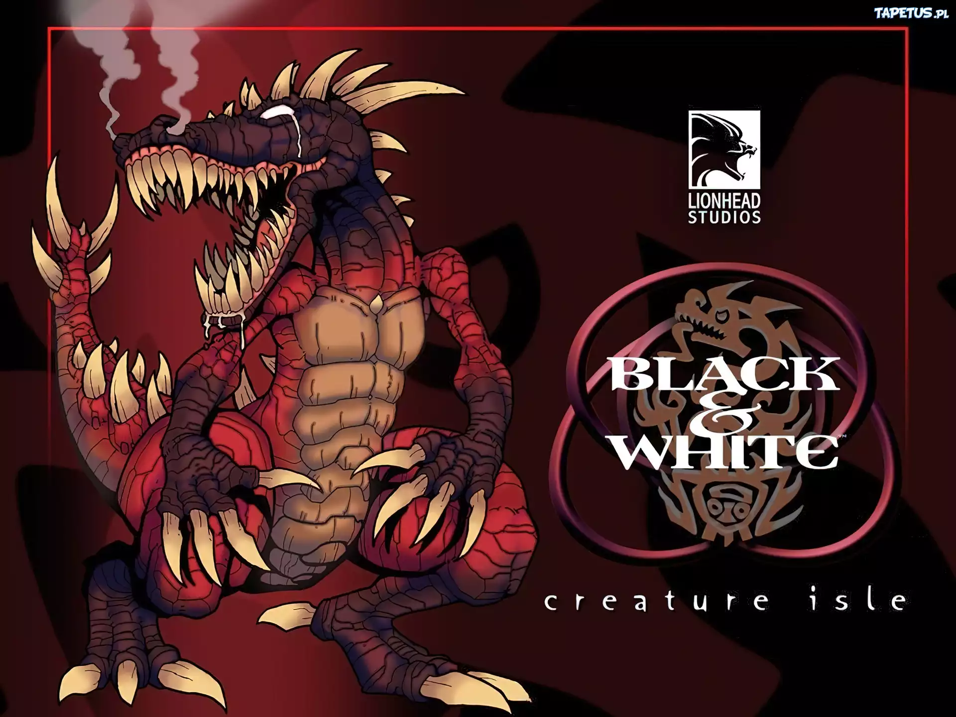 Creature Isle, smok, logo
