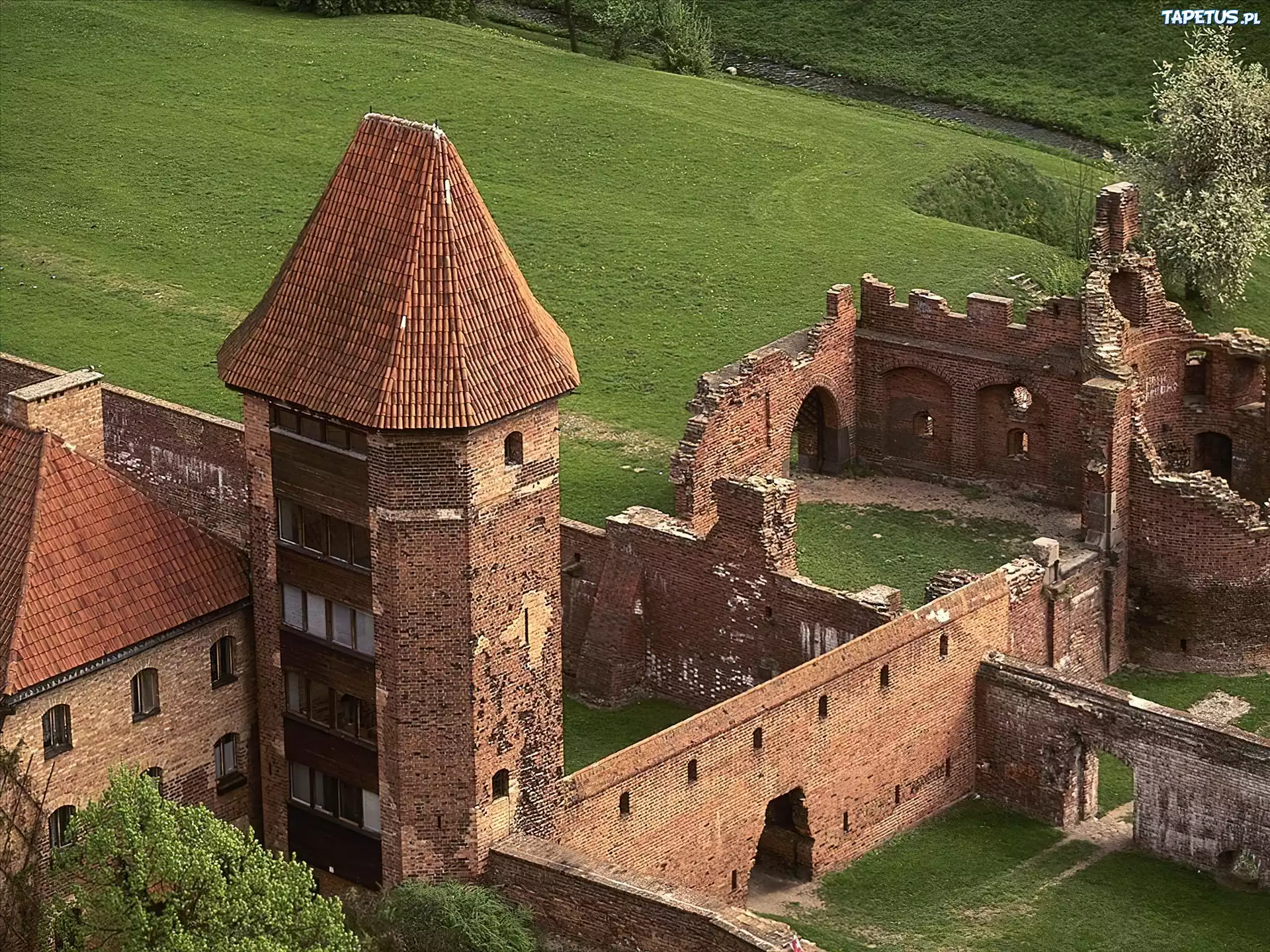 Ruiny, Zamku, Malbork