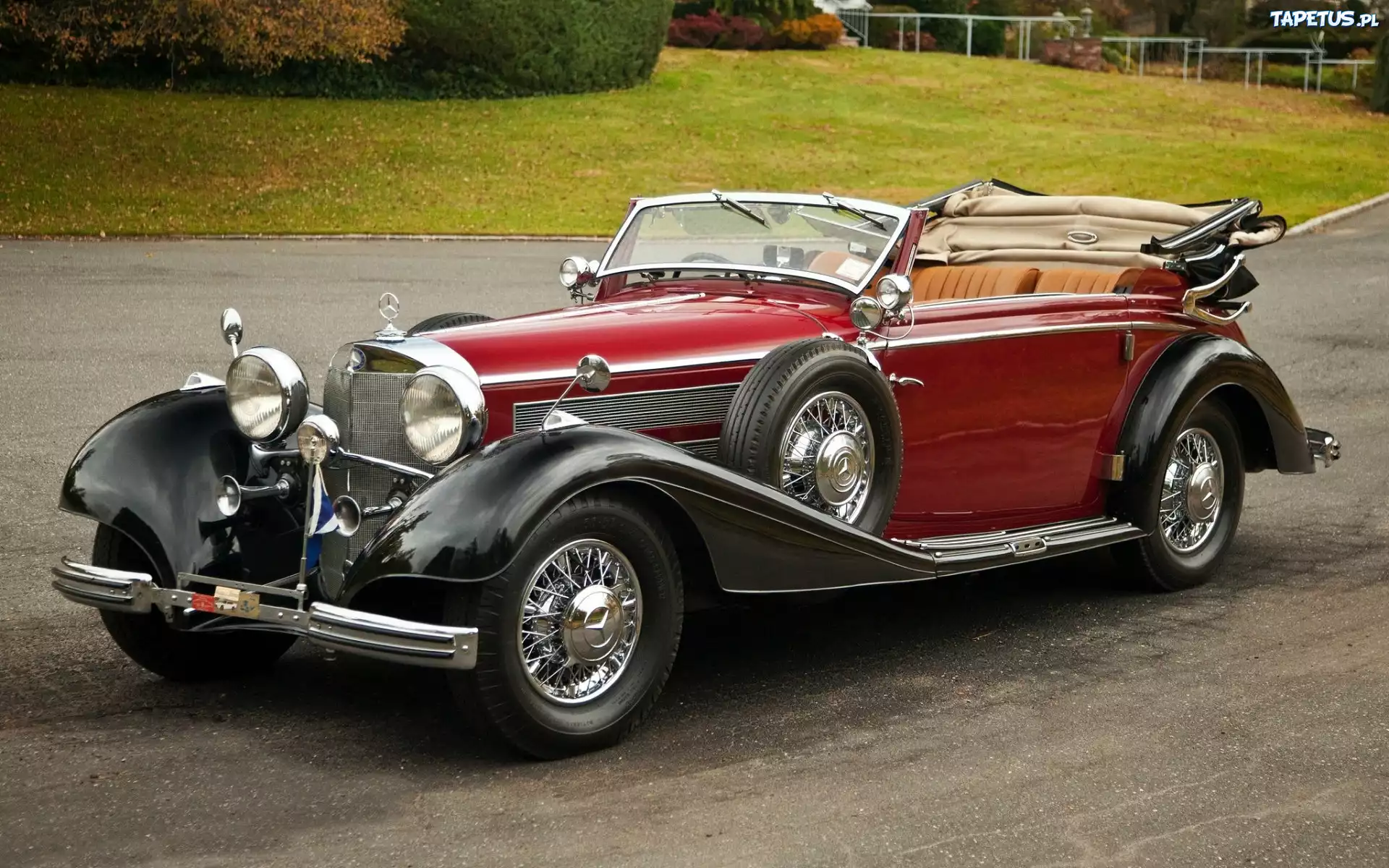 Mercedes, Kabriolet, Klasyk, Auto, 1937 Rok