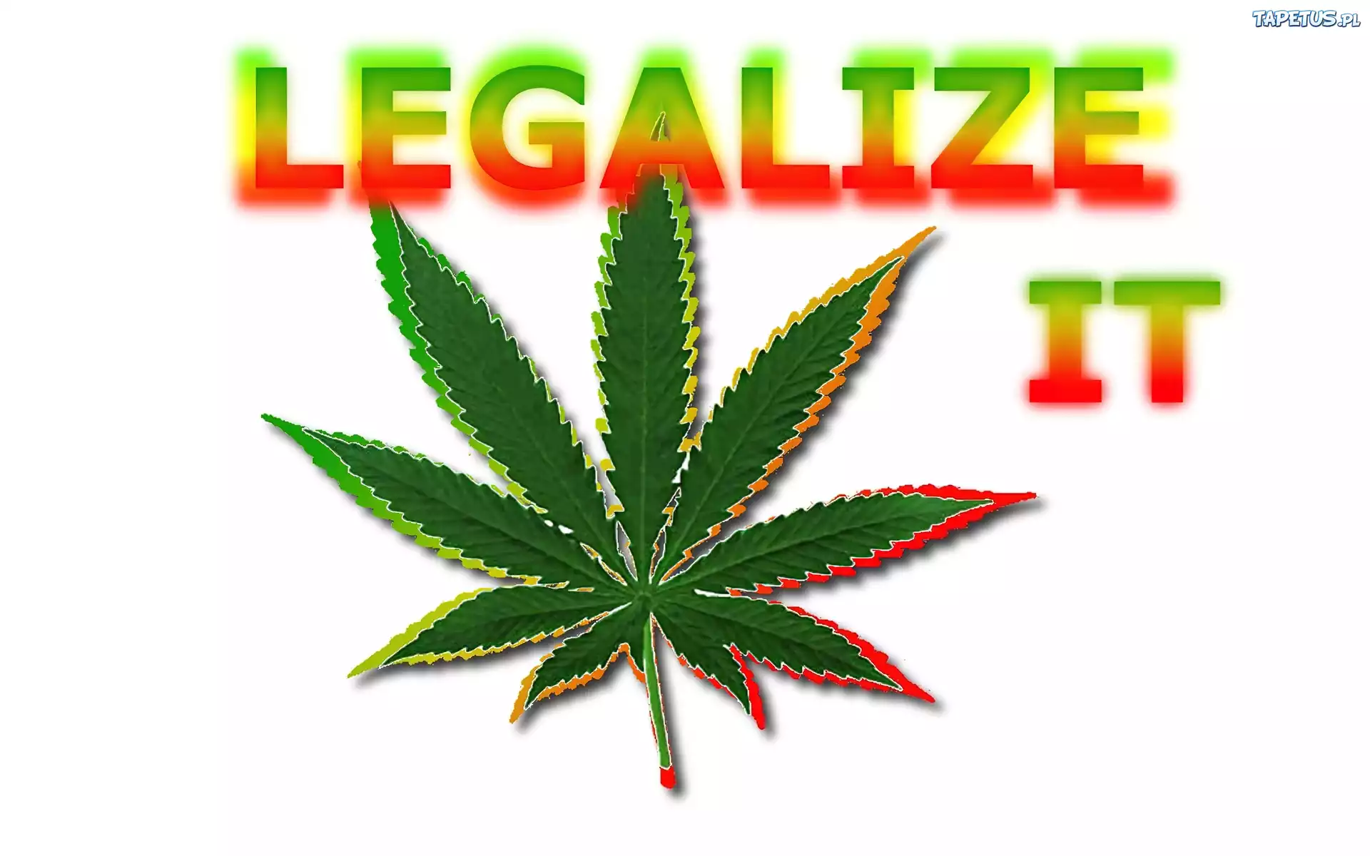 Liść, Marihuana, Napis