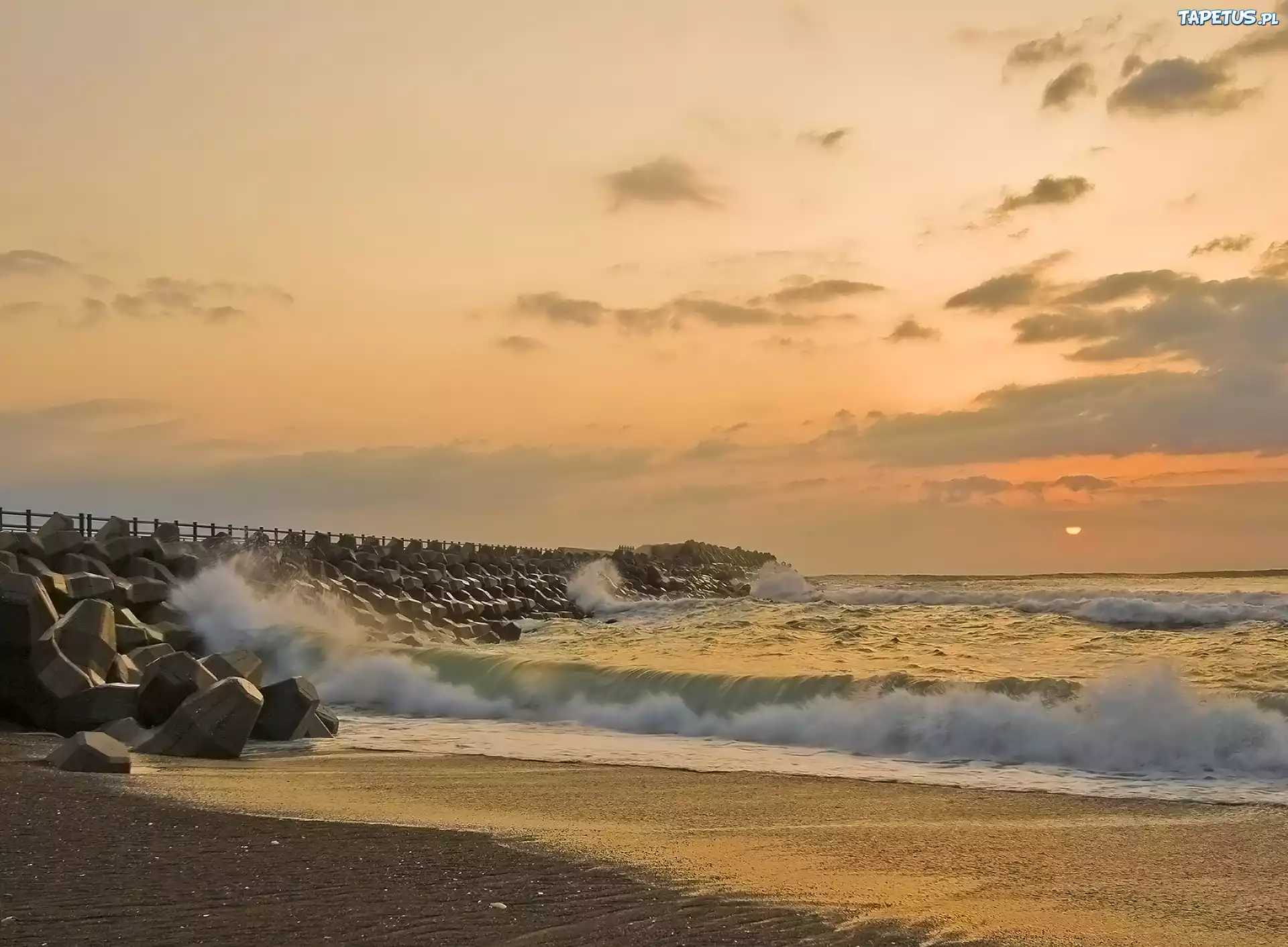 Morze, Plaże, Kamienie, Fale
