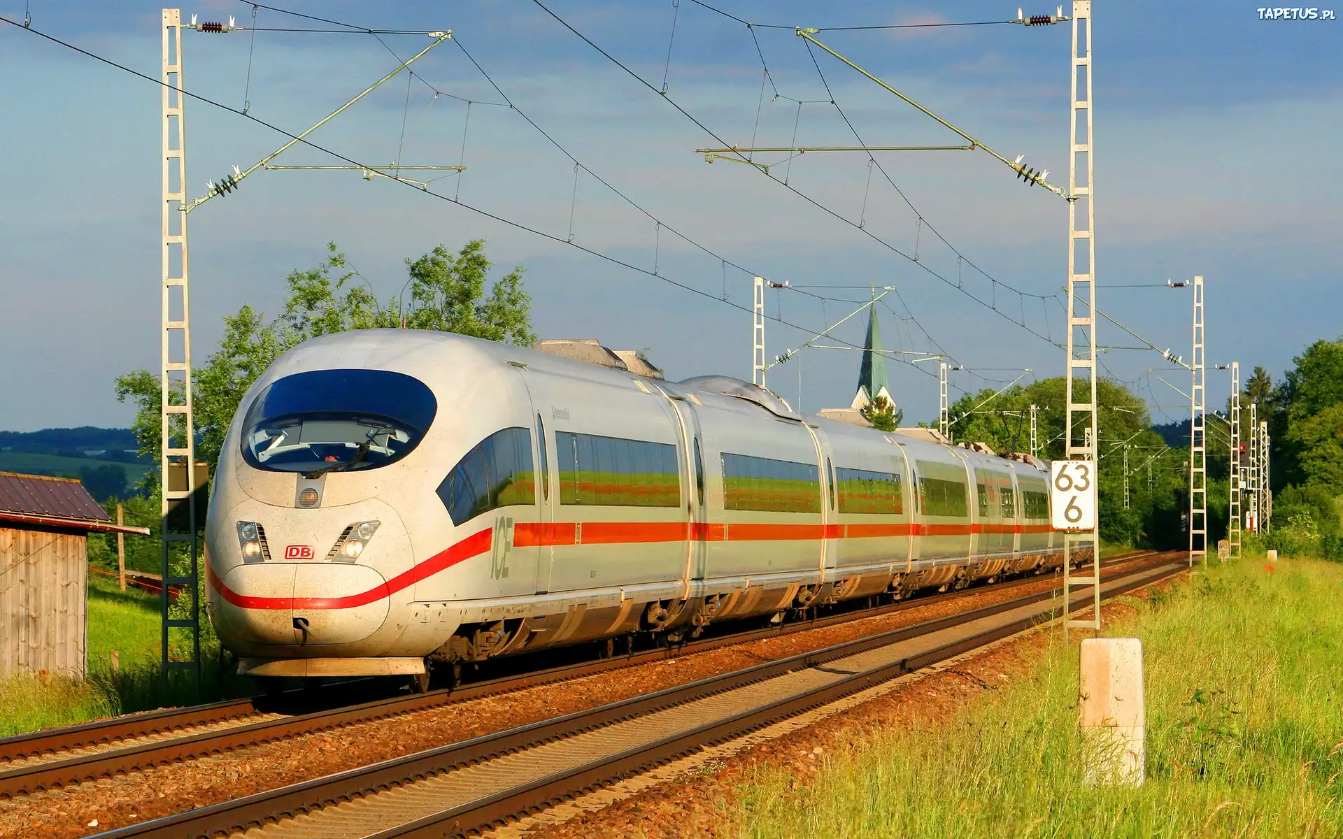 Pociąg, Elektryczny, Tory