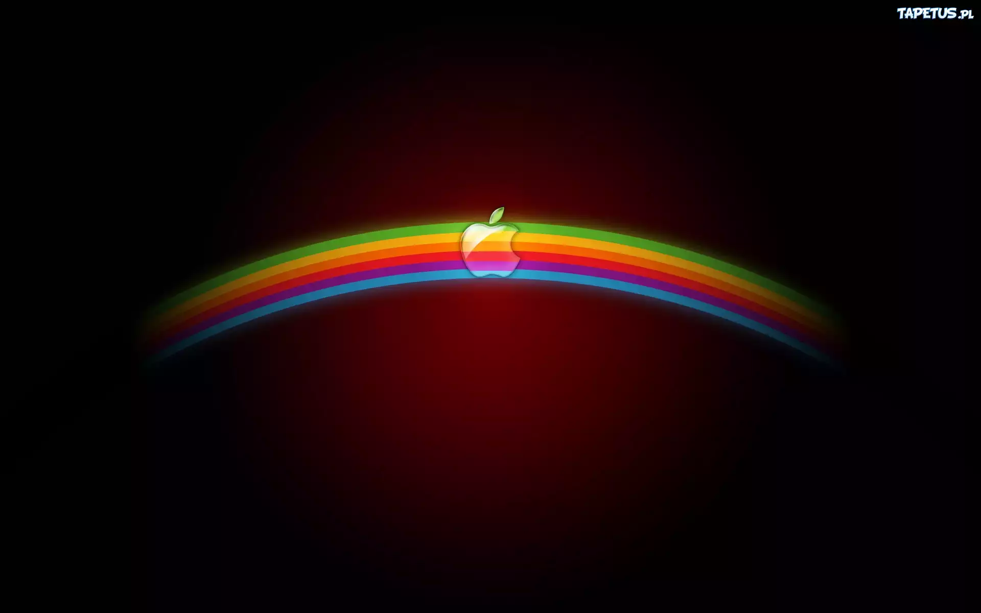 Apple, Logo, Tęcza