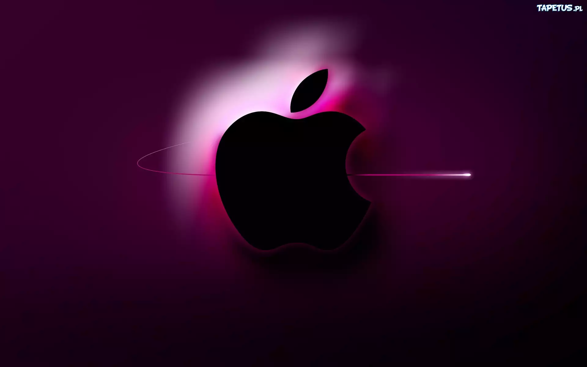 Apple, Logo, Światłowód