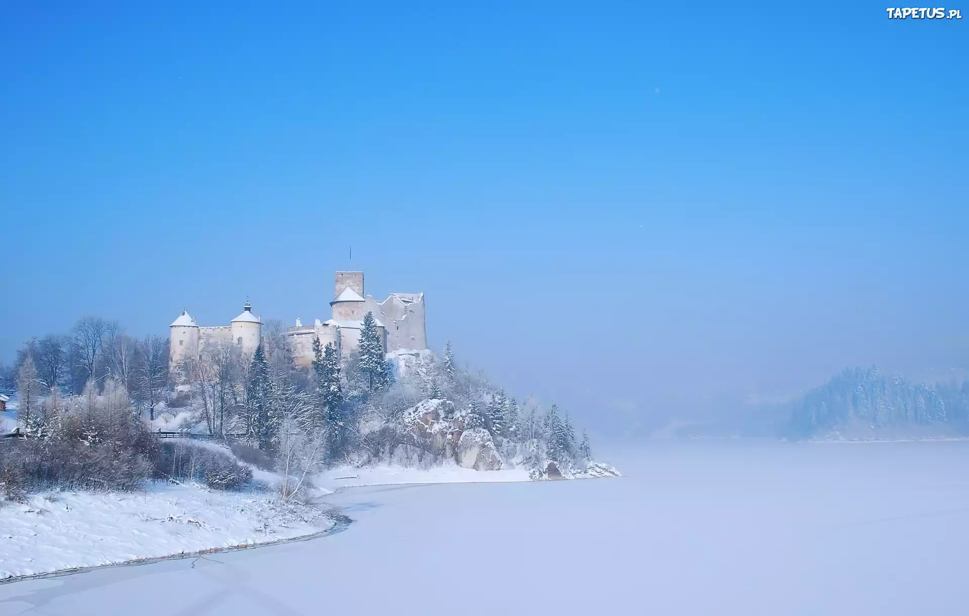 Zamek, Szczawnica, Zima