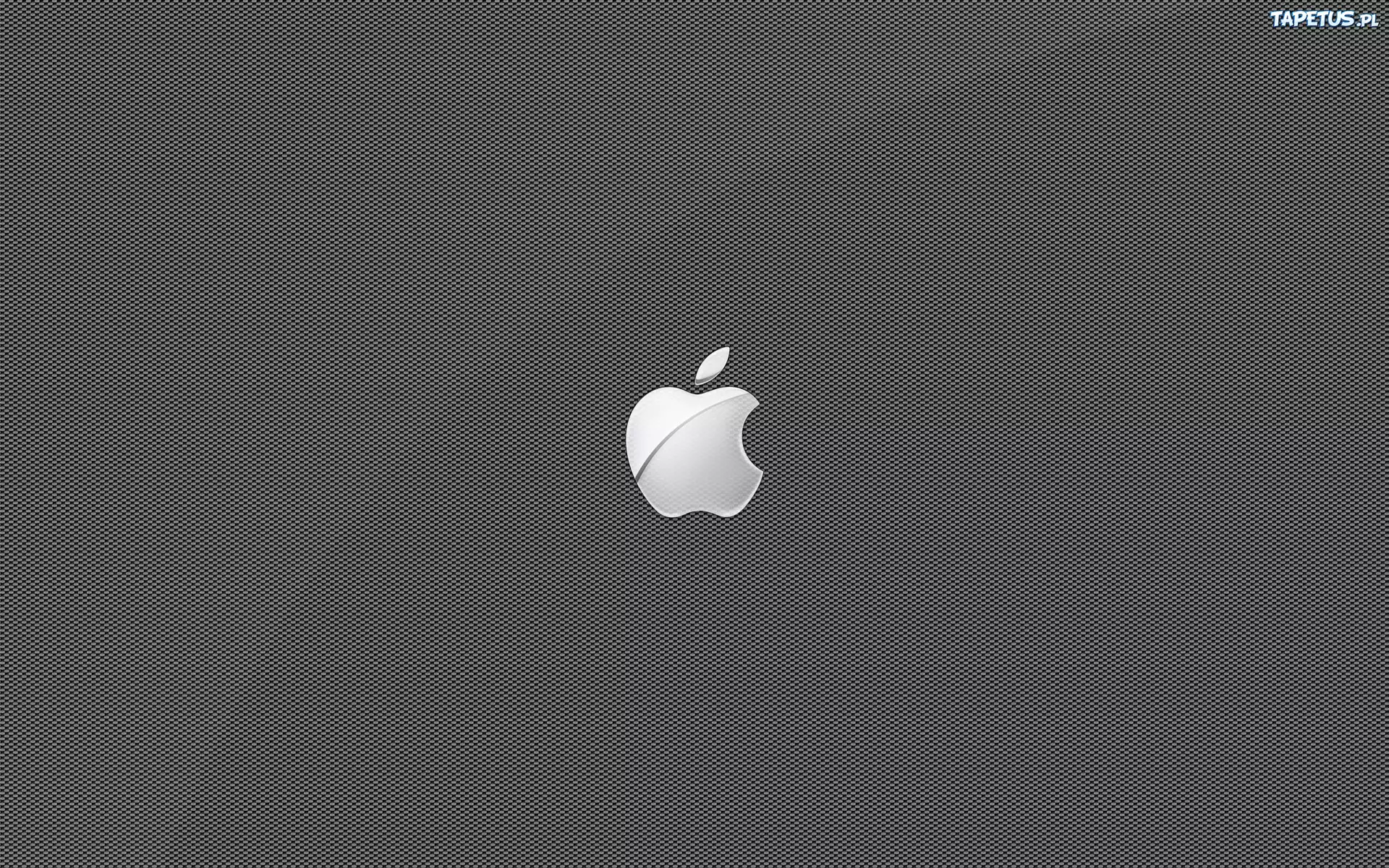Apple, Logo, Szara, Siatka