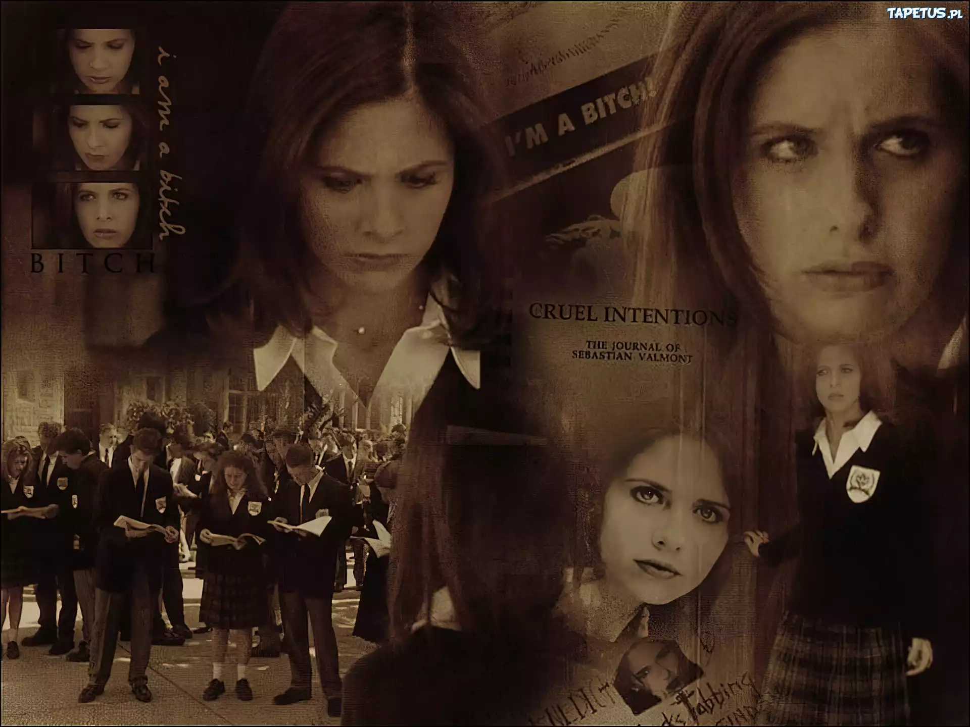 Cruel Intensions, Sarah Michelle Gellar, mundurki, szkoła