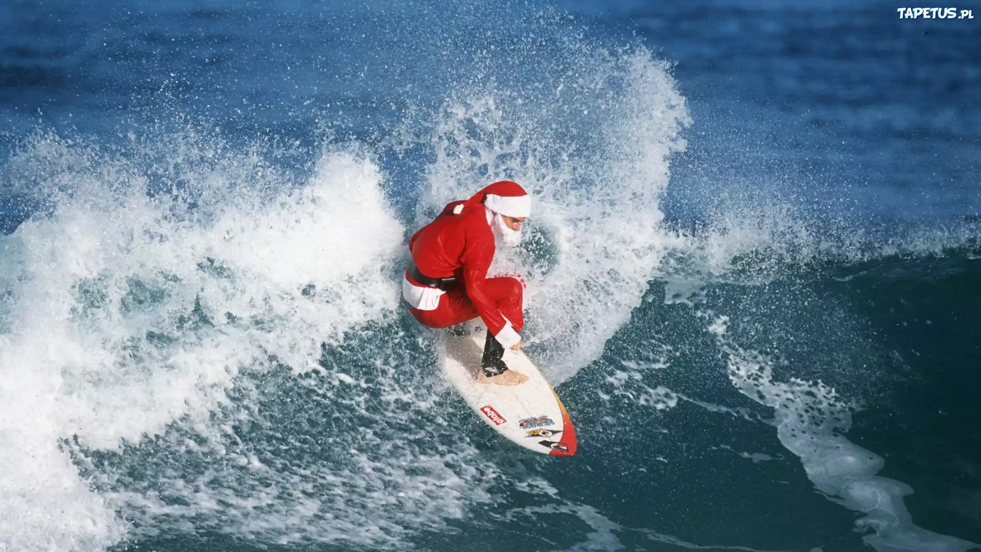Mikołaj, Surfer, Fala