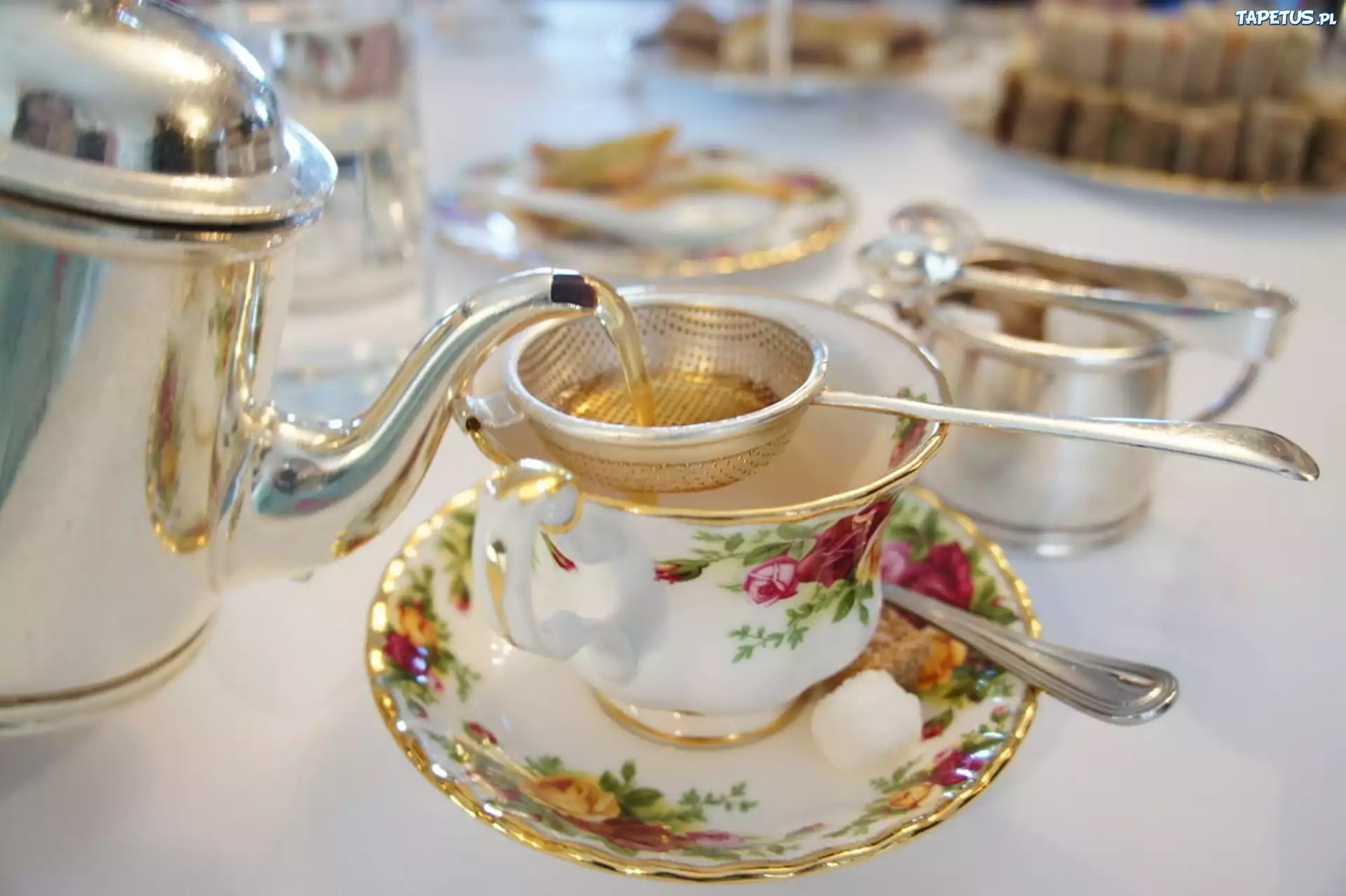 Herbata, Zastawa, Porcelanowa