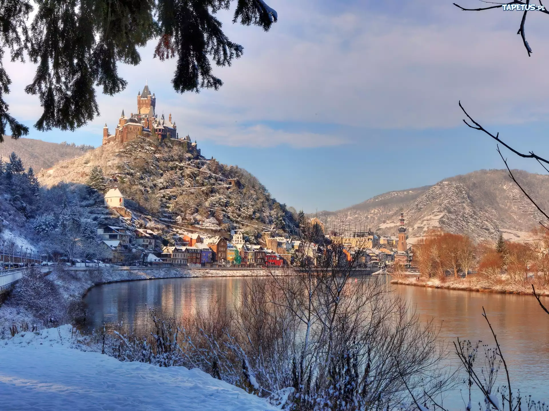 Miasto, Cochem, Niemcy, Zamek