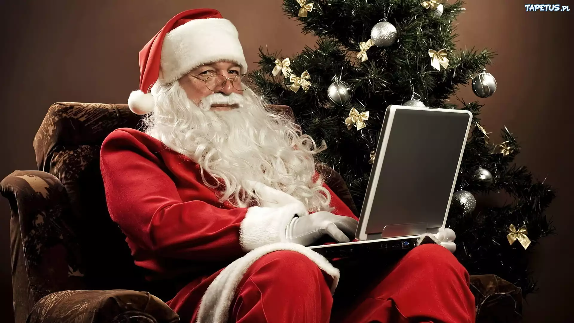 Choinka, Mikołaj, Laptop