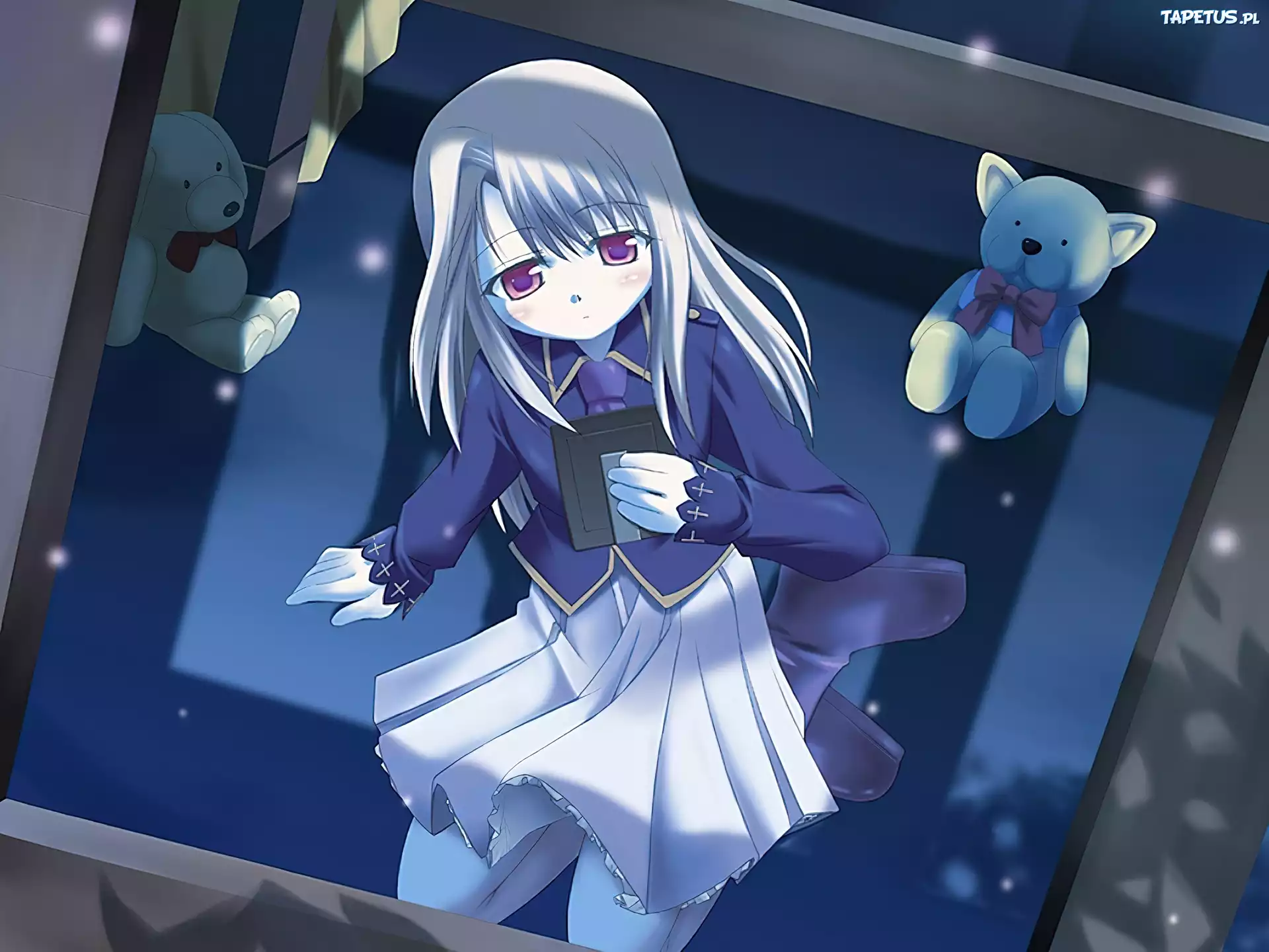 Fate Stay Night, pokój, dziewczyna, misie