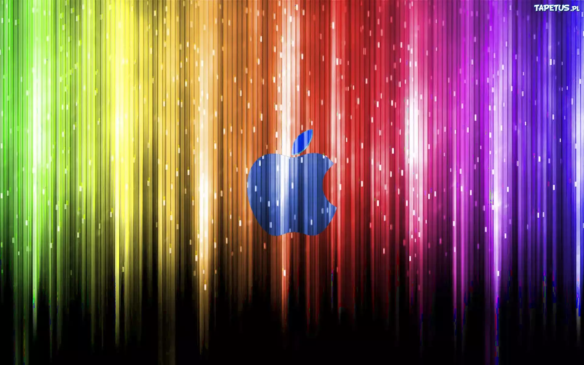 Apple, Logo, Kolorowe, Paski