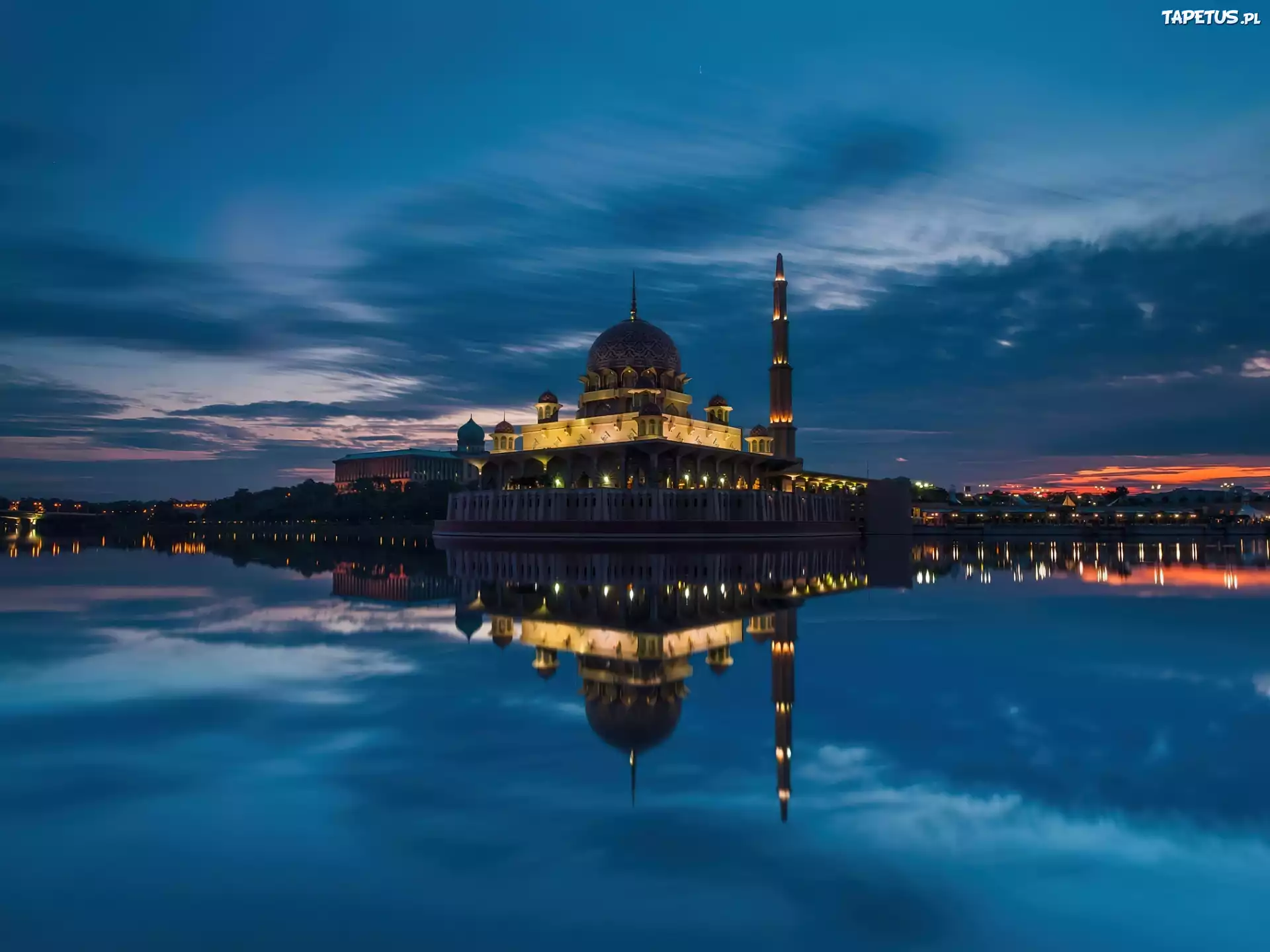 Meczet, Odbicie, Putrajaya, Malezja
