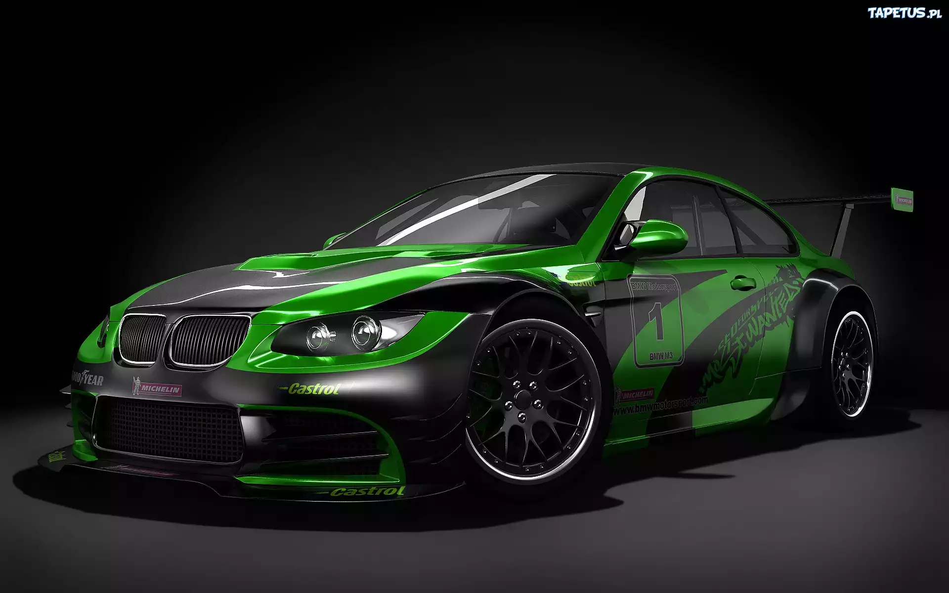 BMW, M3, GTR01, Zielono, Czarny