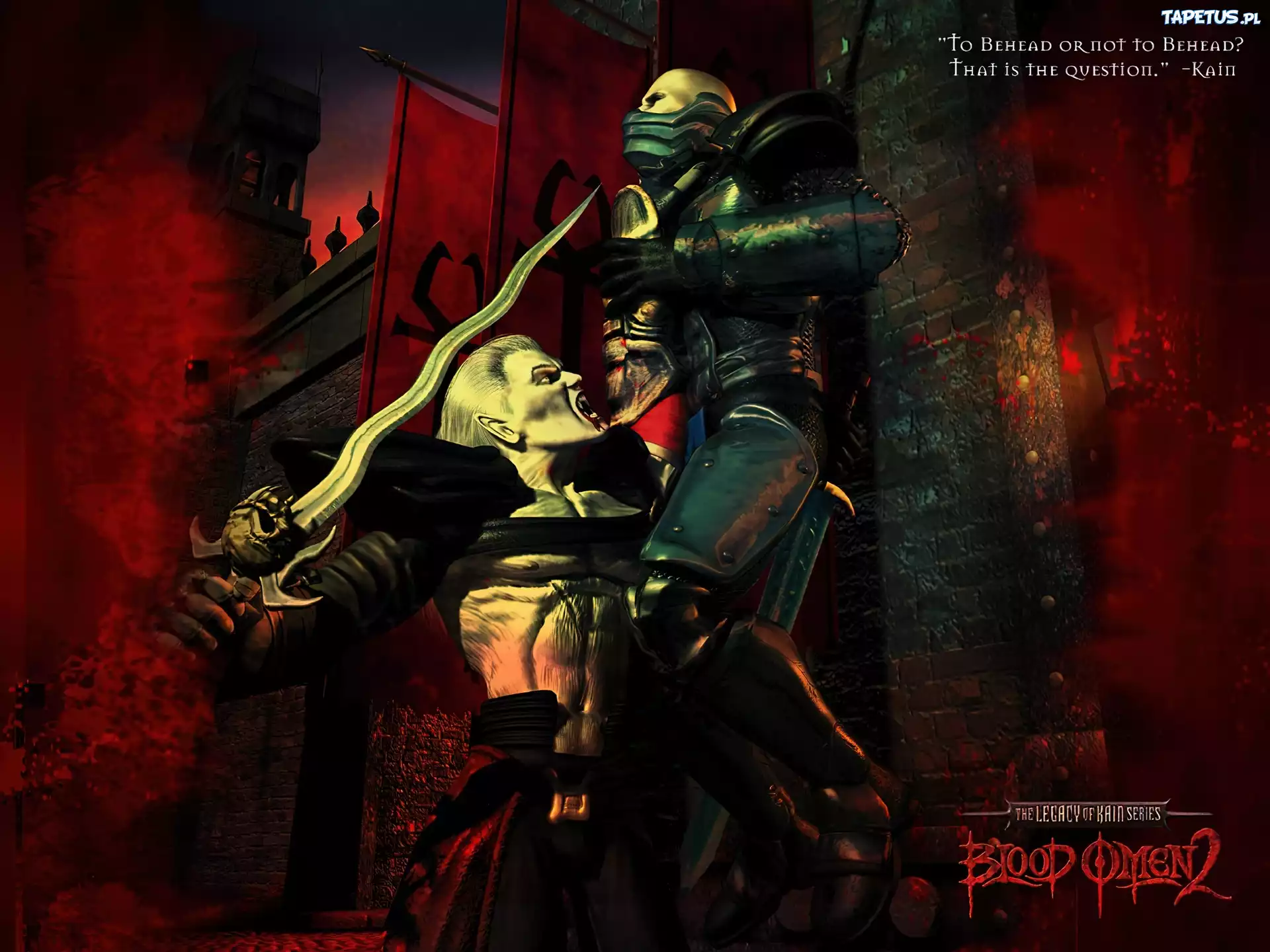 postacie, potwór, miecz, Legacy Of Kain Bo 2