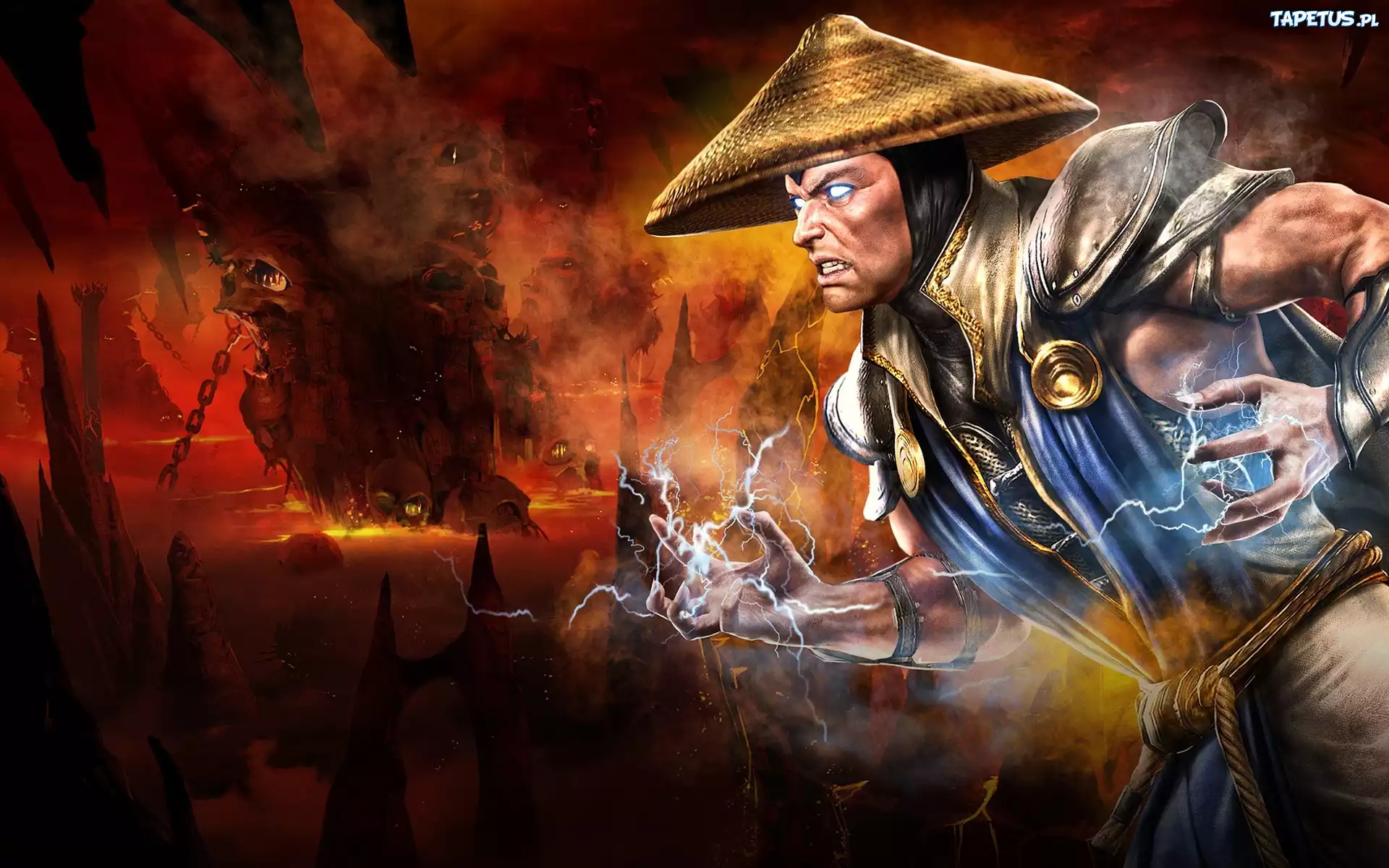 Mężczyzna, Raiden, Pioruny, Mortal Kombat