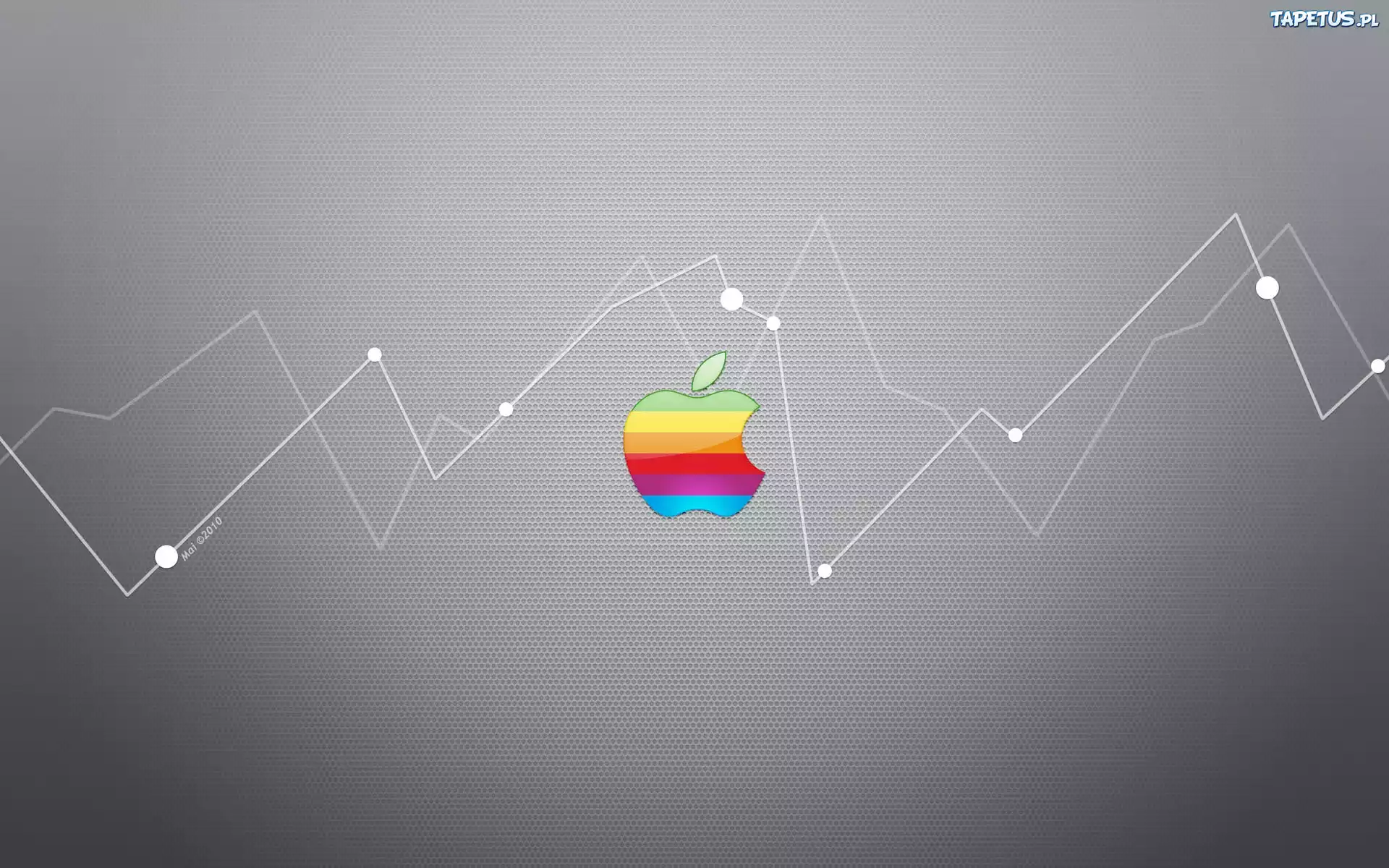 Apple, Tęczowe, Logo, Wykres