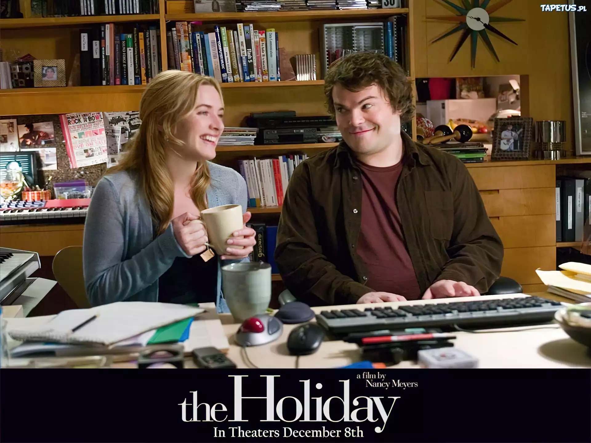 Holiday, Jack Black, Kate Winslet, biuro