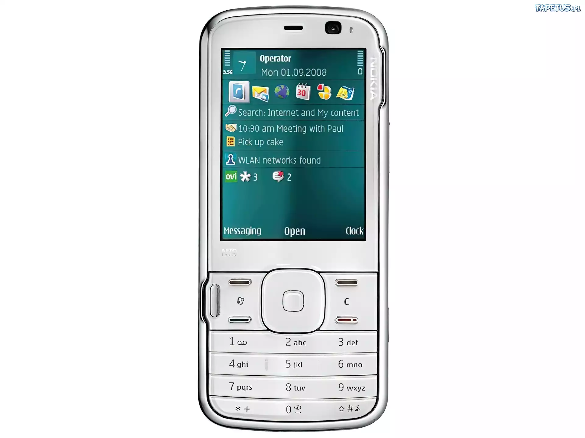 Nokia N79, Srebrna, 3.5G, Ekran