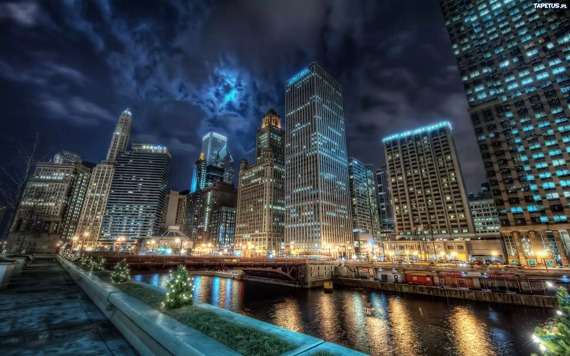 Chicago, Nocą, Światła