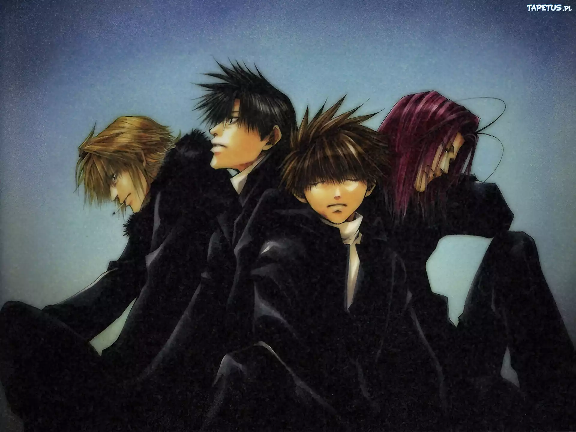 Saiyuki, czarne, garniaki